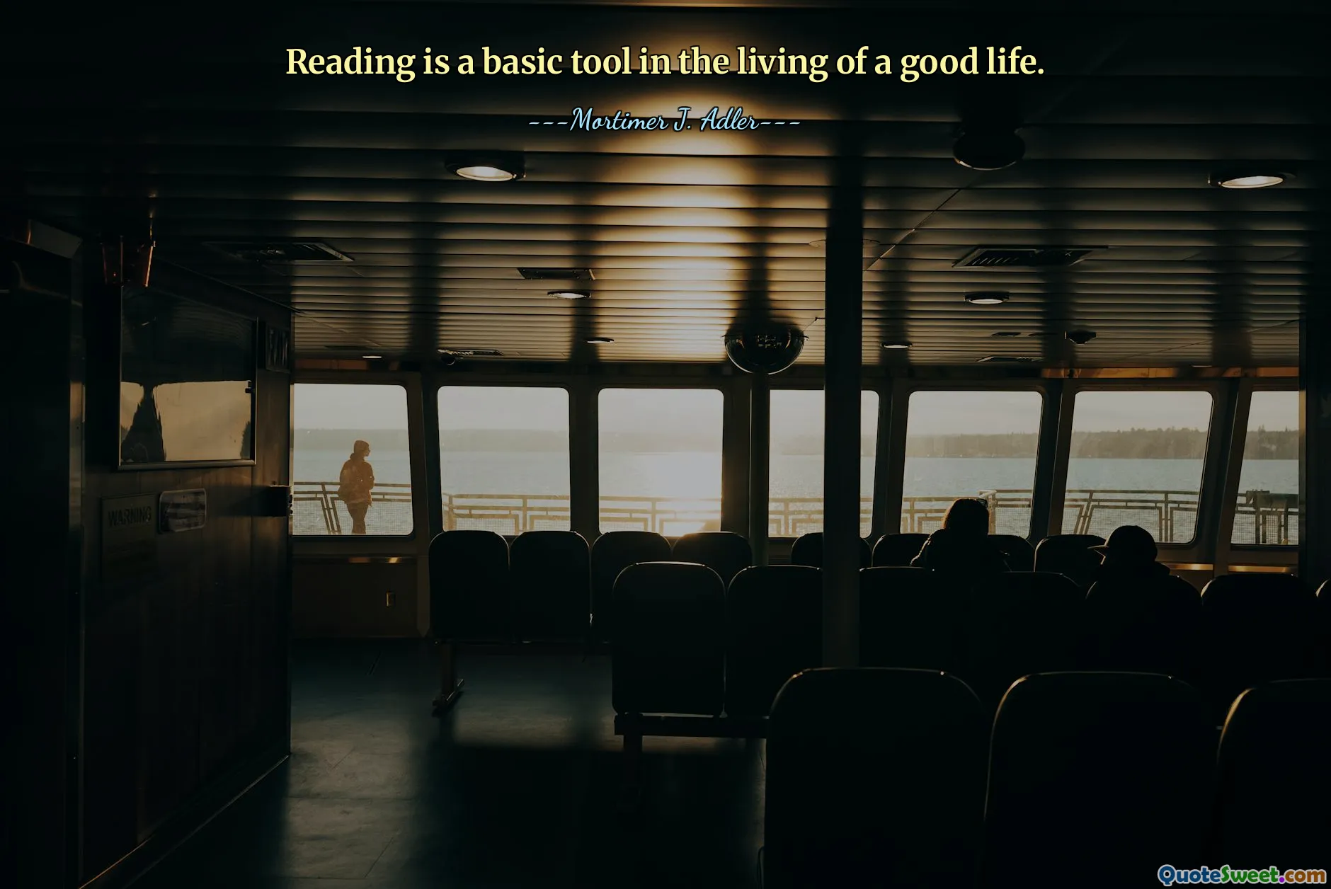 Reading is a basic tool in the living of a good life.