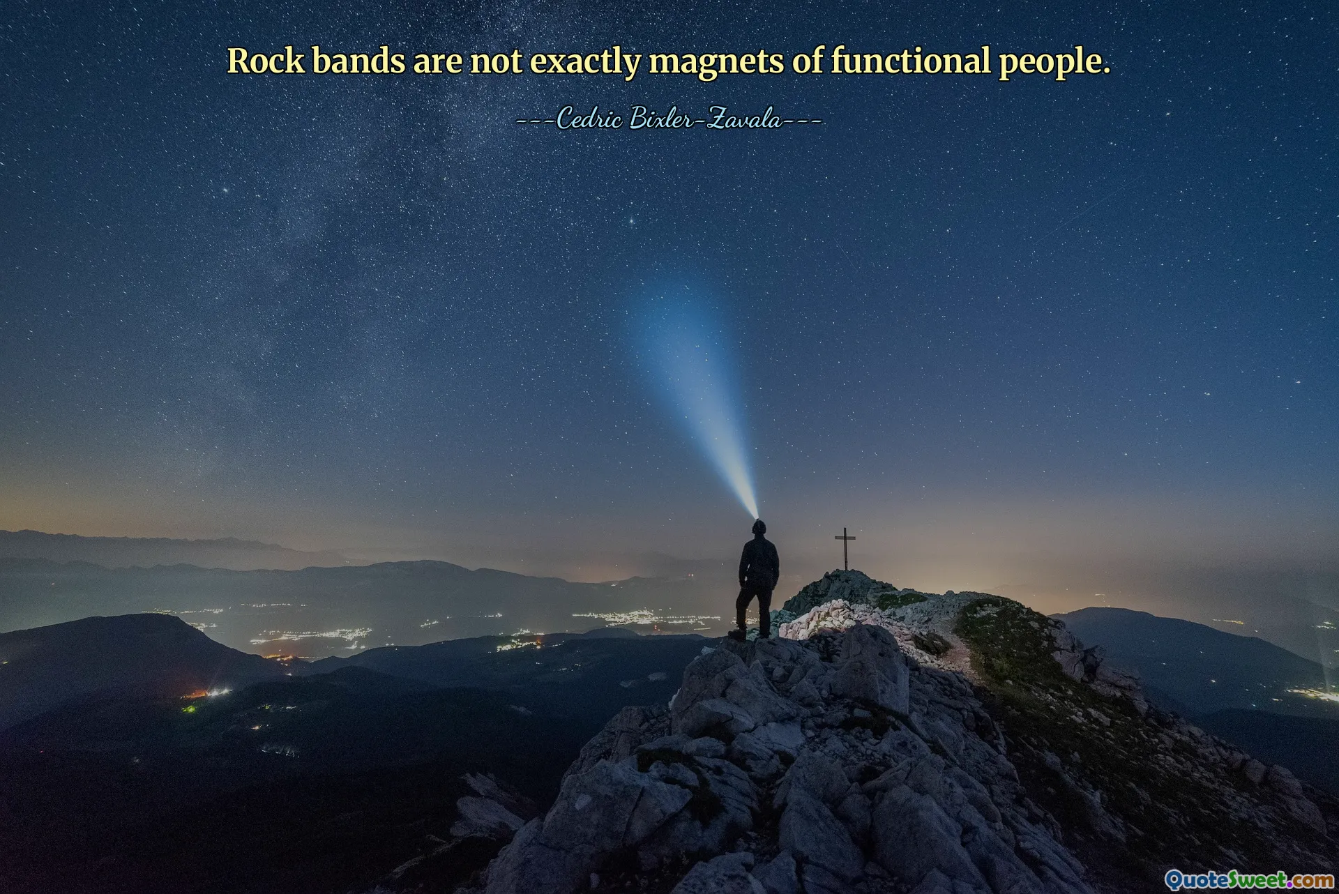 Rock bands are not exactly magnets of functional people.