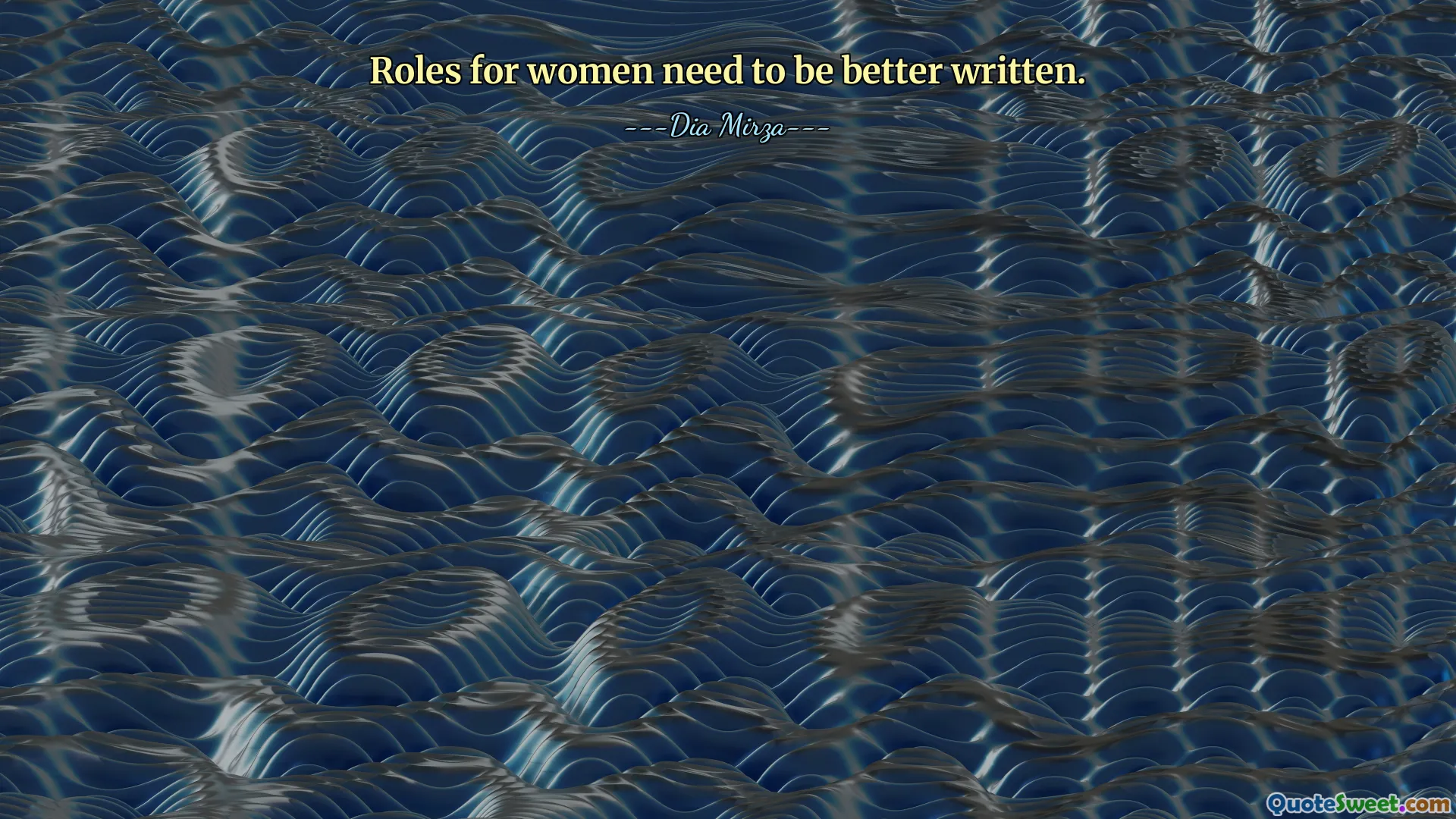 Roles for women need to be better written.
