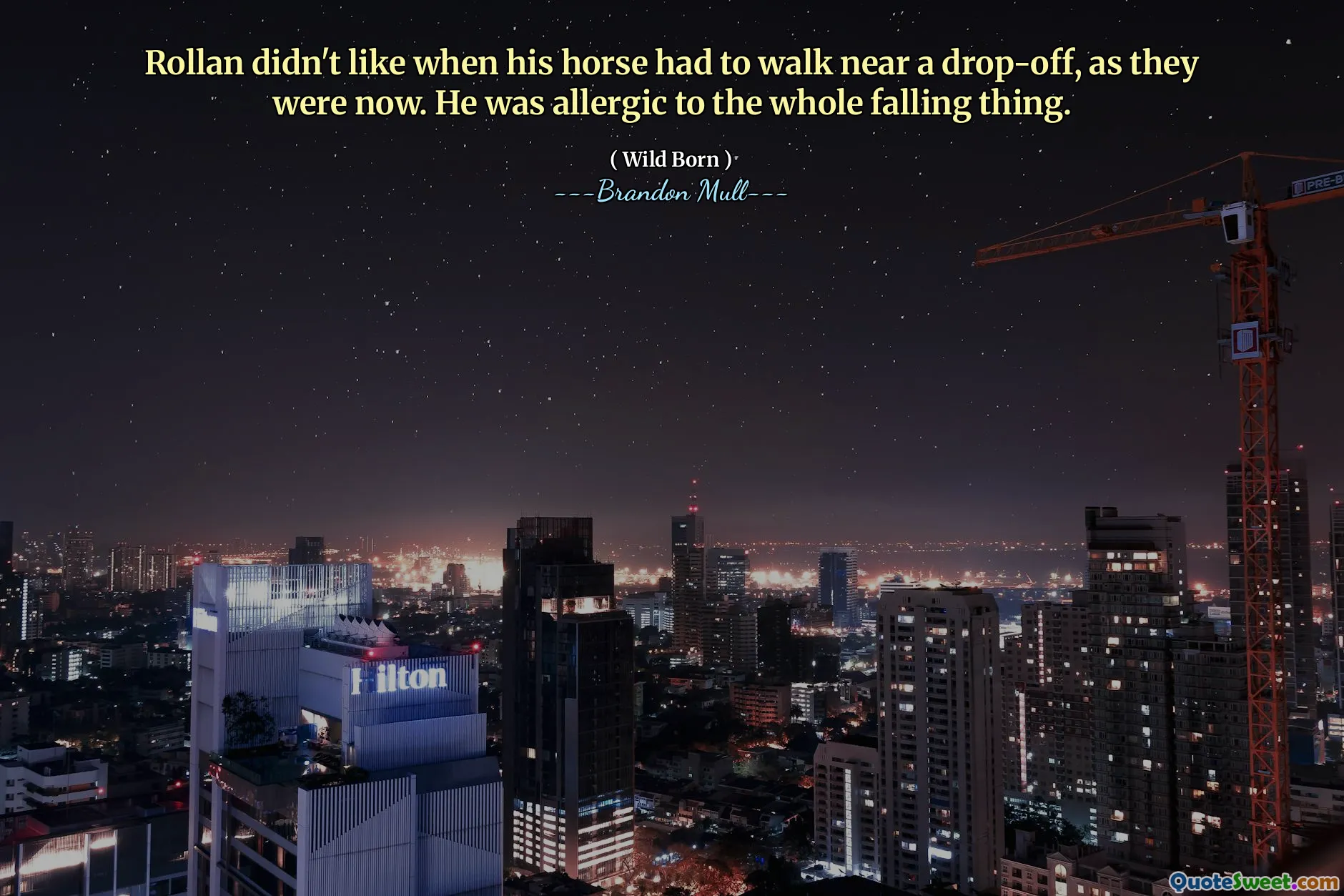 Rollan didn't like when his horse had to walk near a drop-off, as they were now. He was allergic to the whole falling thing.