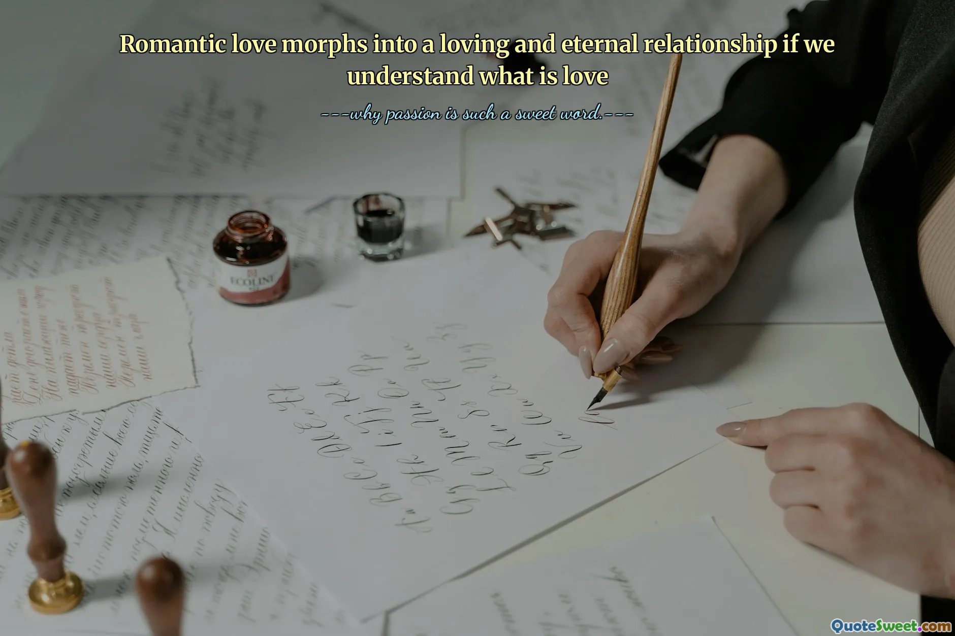 Romantic love morphs into a loving and eternal relationship if we understand what is love