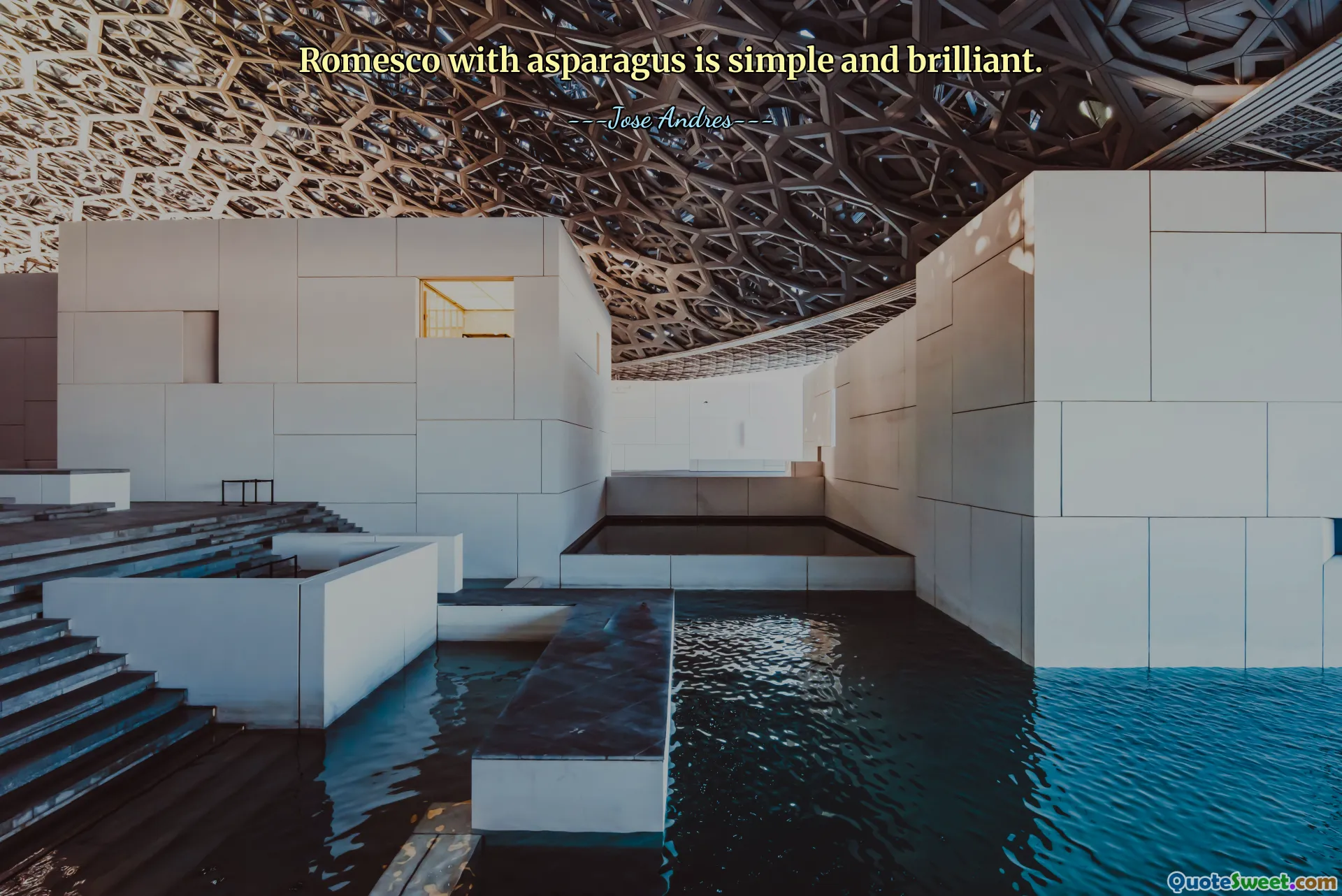 Romesco with asparagus is simple and brilliant.