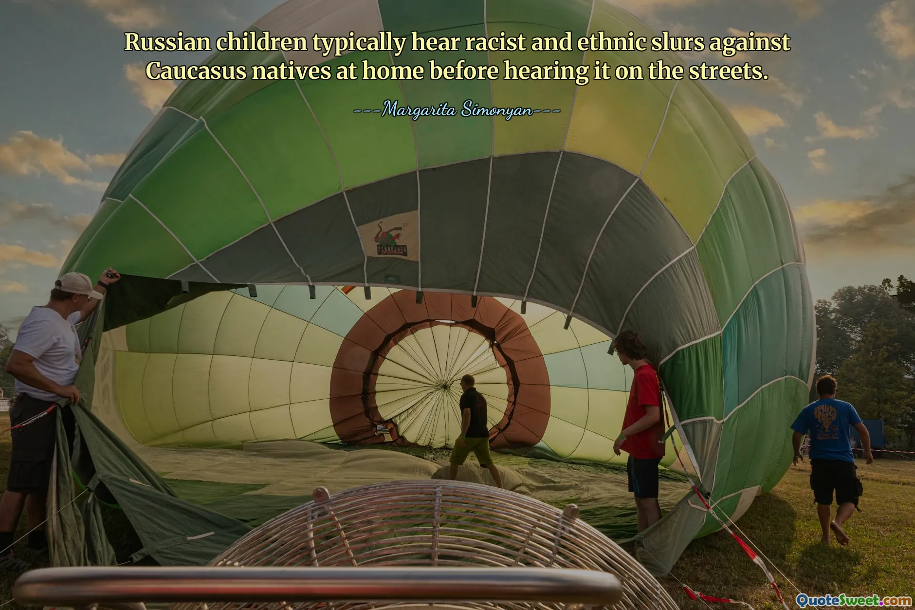 Russian children typically hear racist and ethnic slurs against Caucasus natives at home before hearing it on the streets.