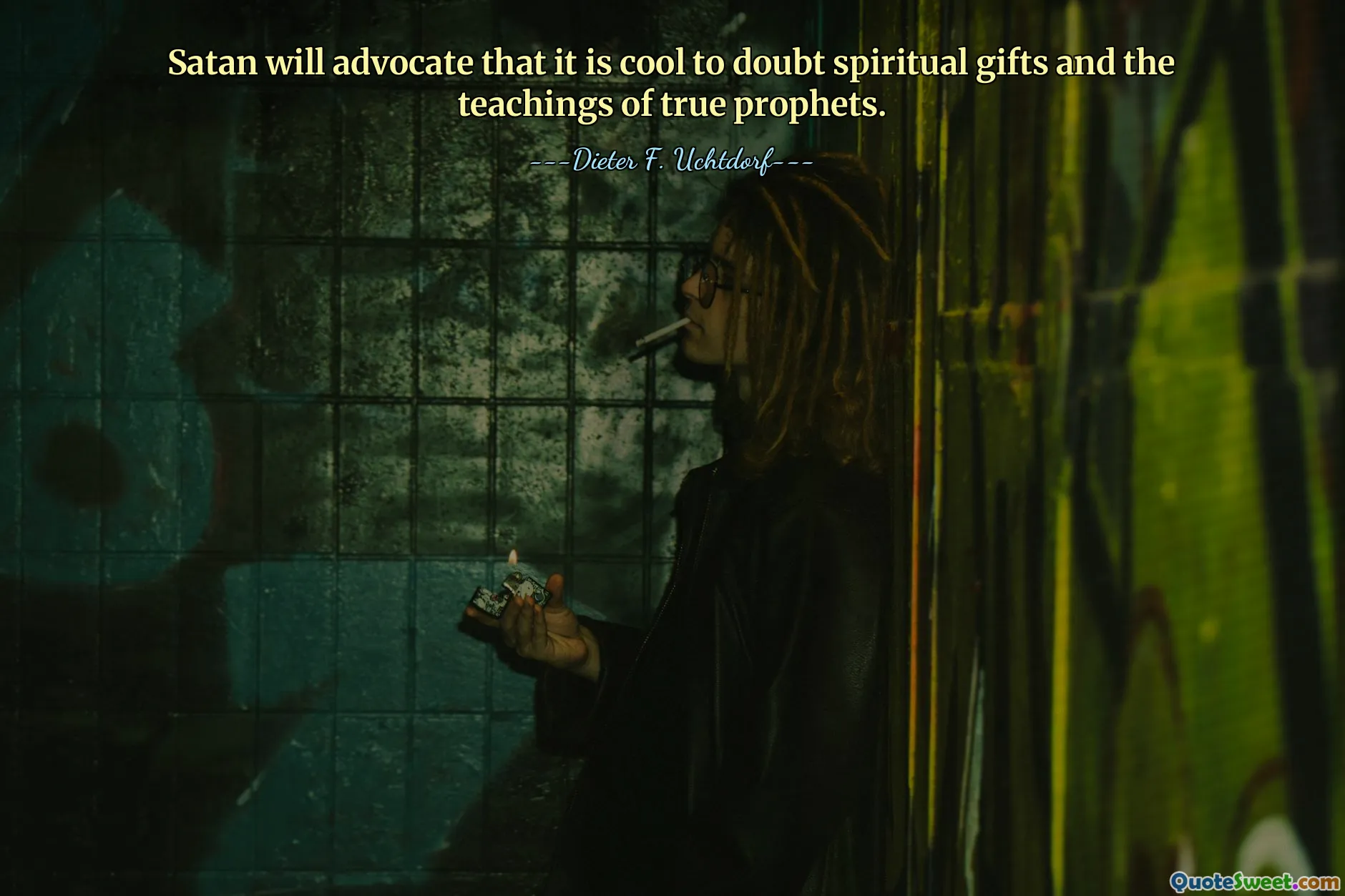 Satan will advocate that it is cool to doubt spiritual gifts and the teachings of true prophets.