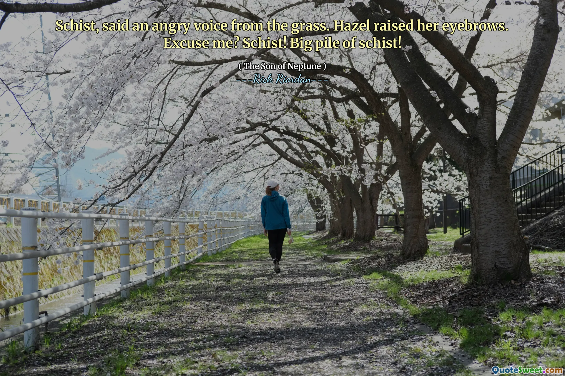 Schist, said an angry voice from the grass. Hazel raised her eyebrows. Excuse me? Schist! Big pile of schist!