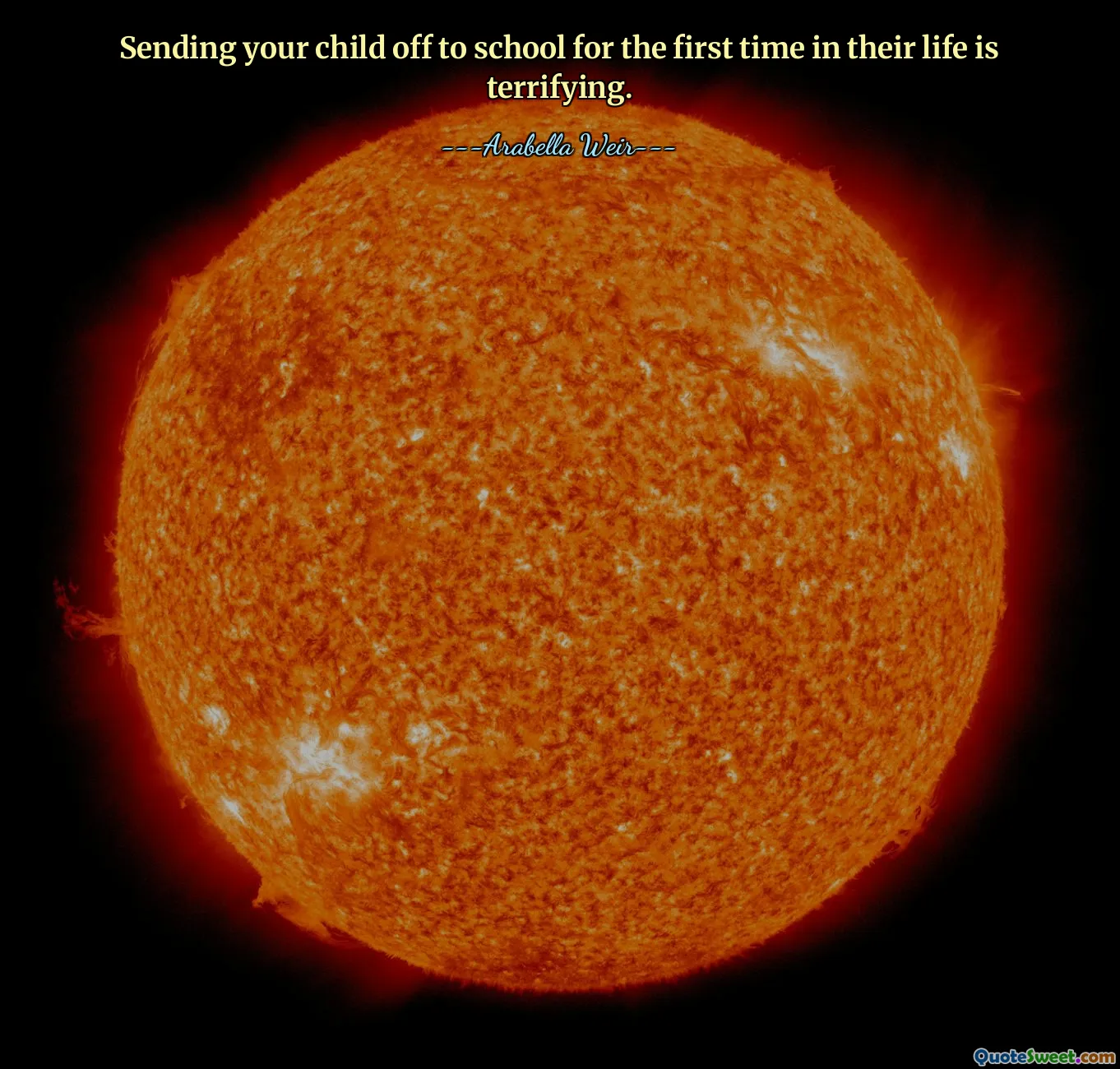 Sending your child off to school for the first time in their life is terrifying.