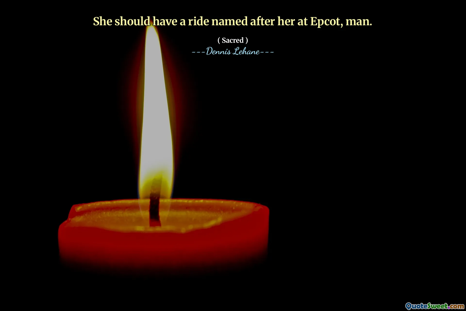 She should have a ride named after her at Epcot, man.