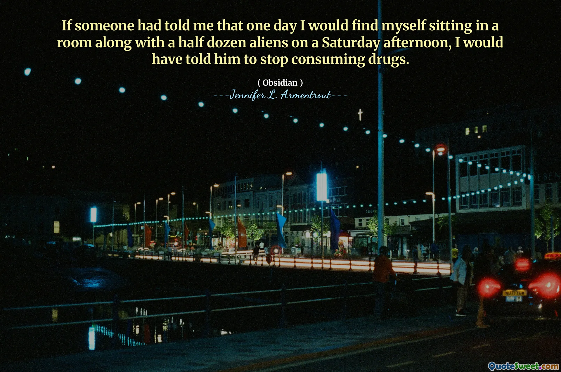 If someone had told me that one day I would find myself sitting in a room along with a half dozen aliens on a Saturday afternoon, I would have told him to stop consuming drugs.