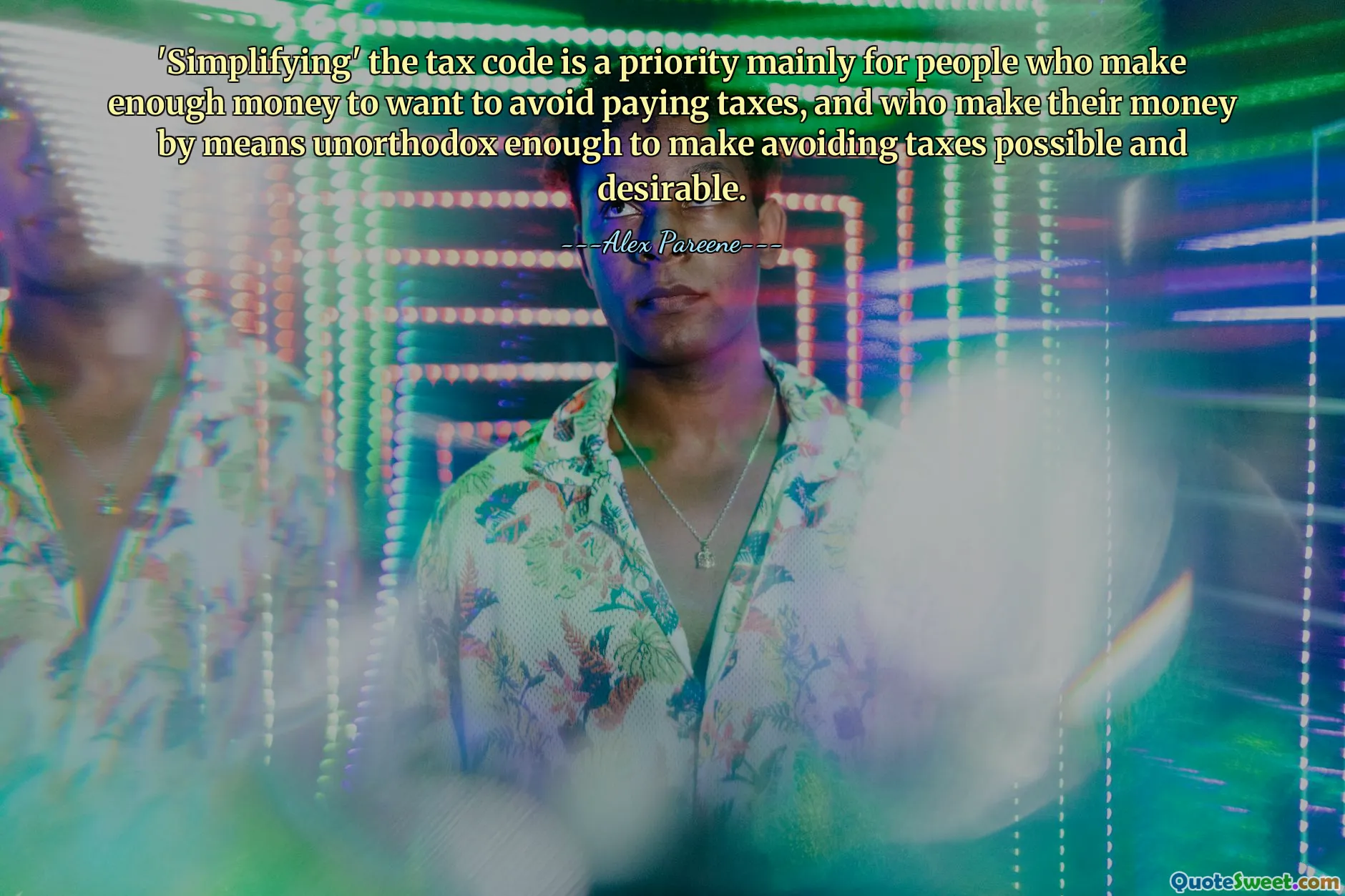 'Simplifying' the tax code is a priority mainly for people who make enough money to want to avoid paying taxes, and who make their money by means unorthodox enough to make avoiding taxes possible and desirable.