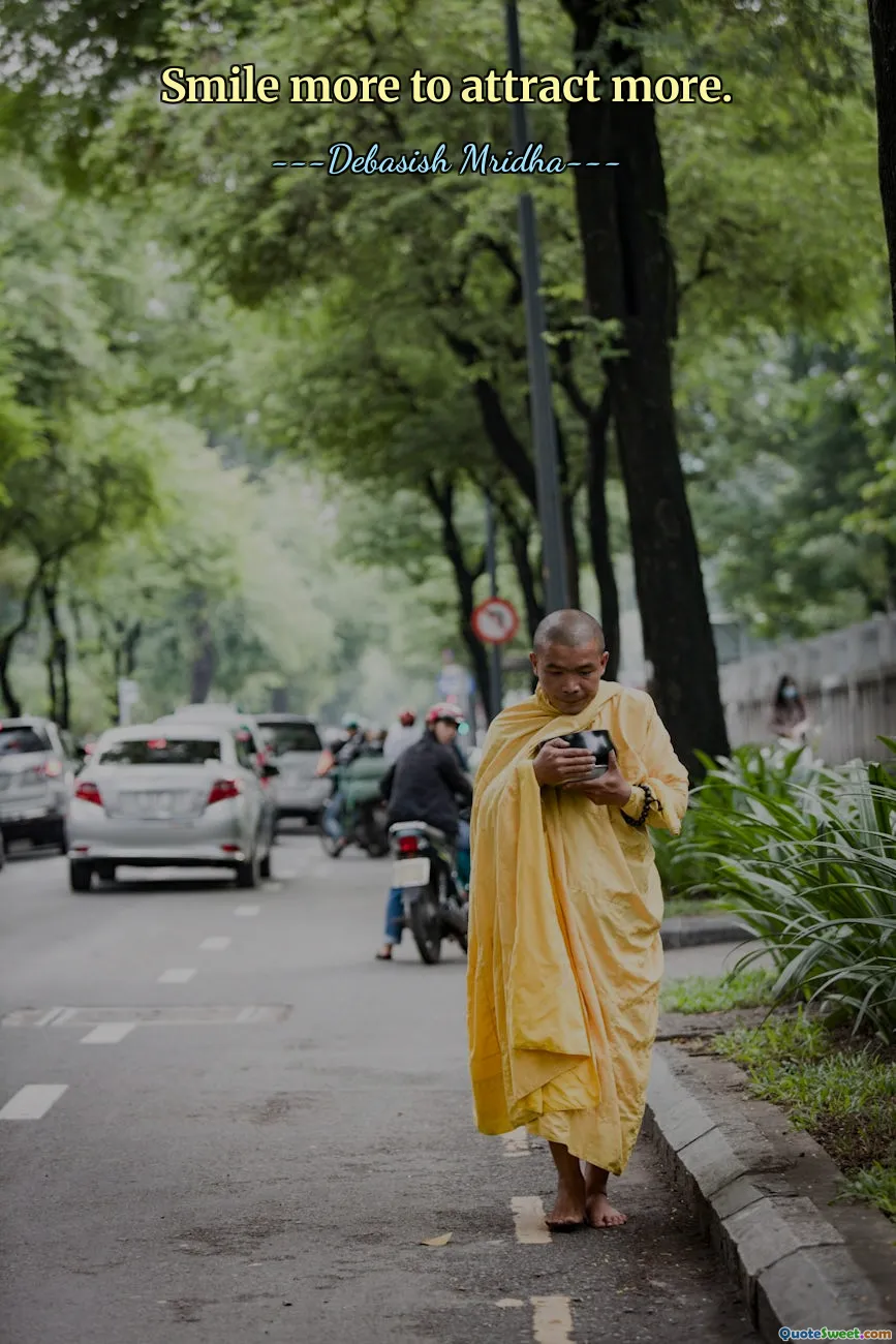 Smile more to attract more.