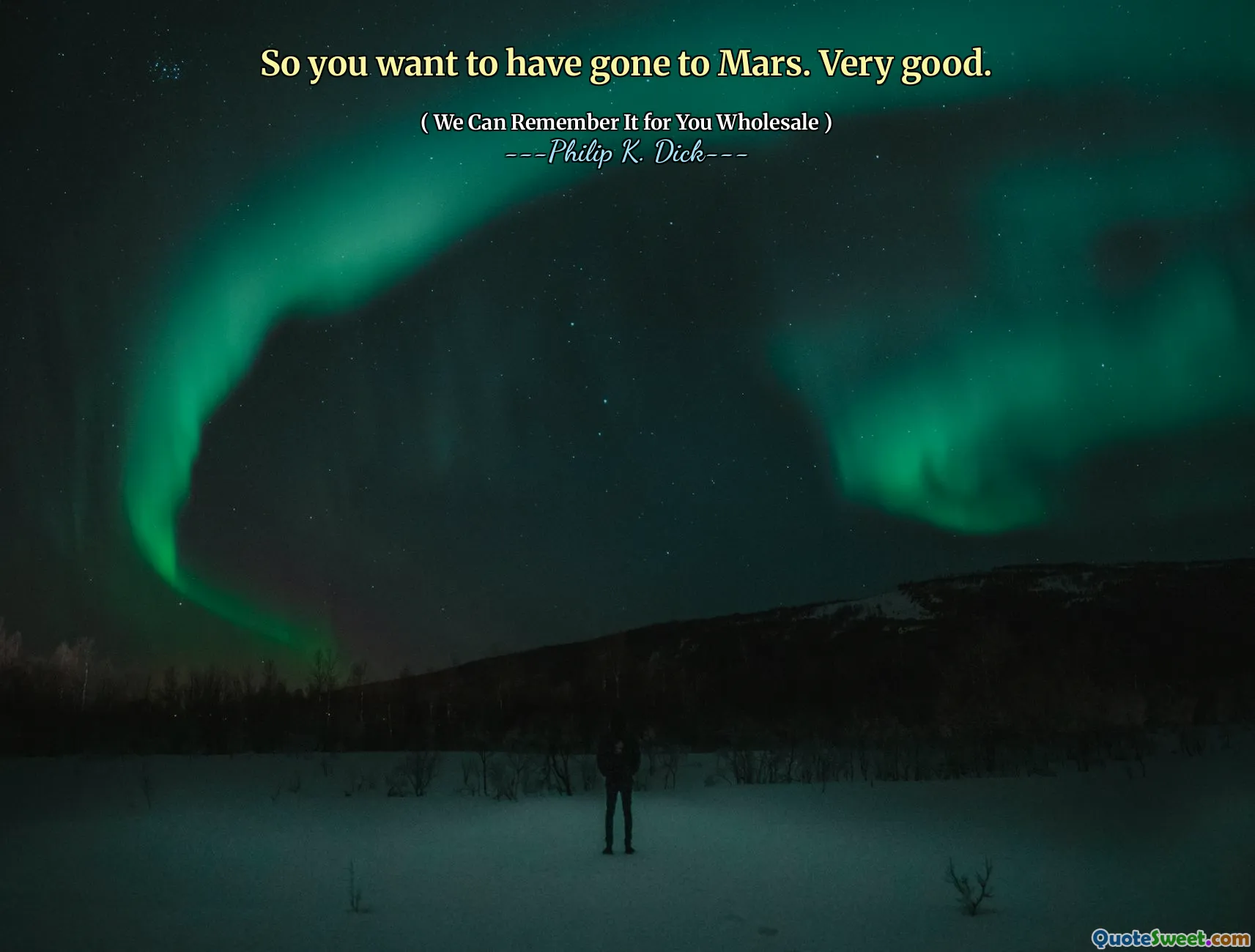 所以你想去火星。非常好。