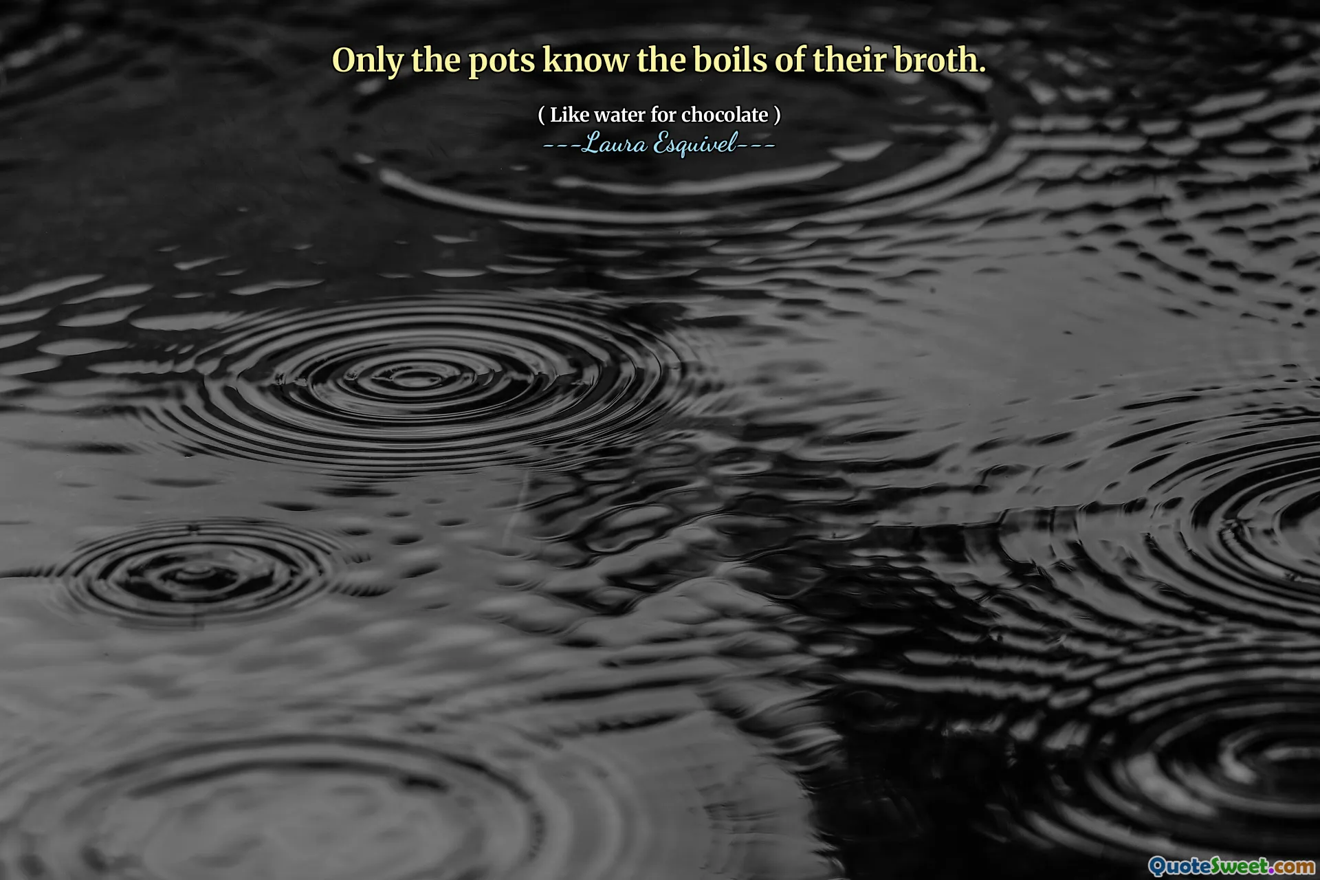 Only the pots know the boils of their broth.