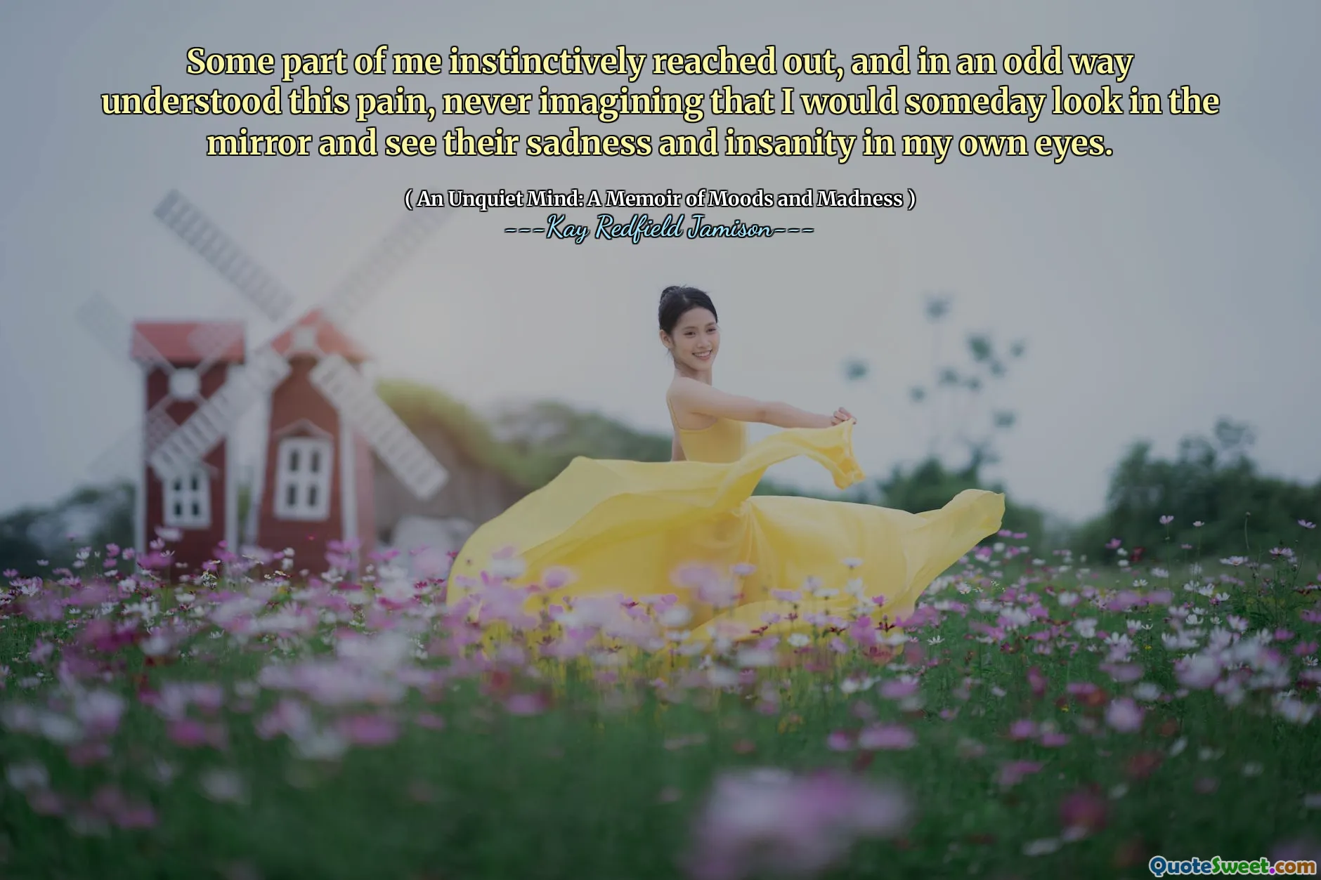 Some part of me instinctively reached out, and in an odd way understood this pain, never imagining that I would someday look in the mirror and see their sadness and insanity in my own eyes.