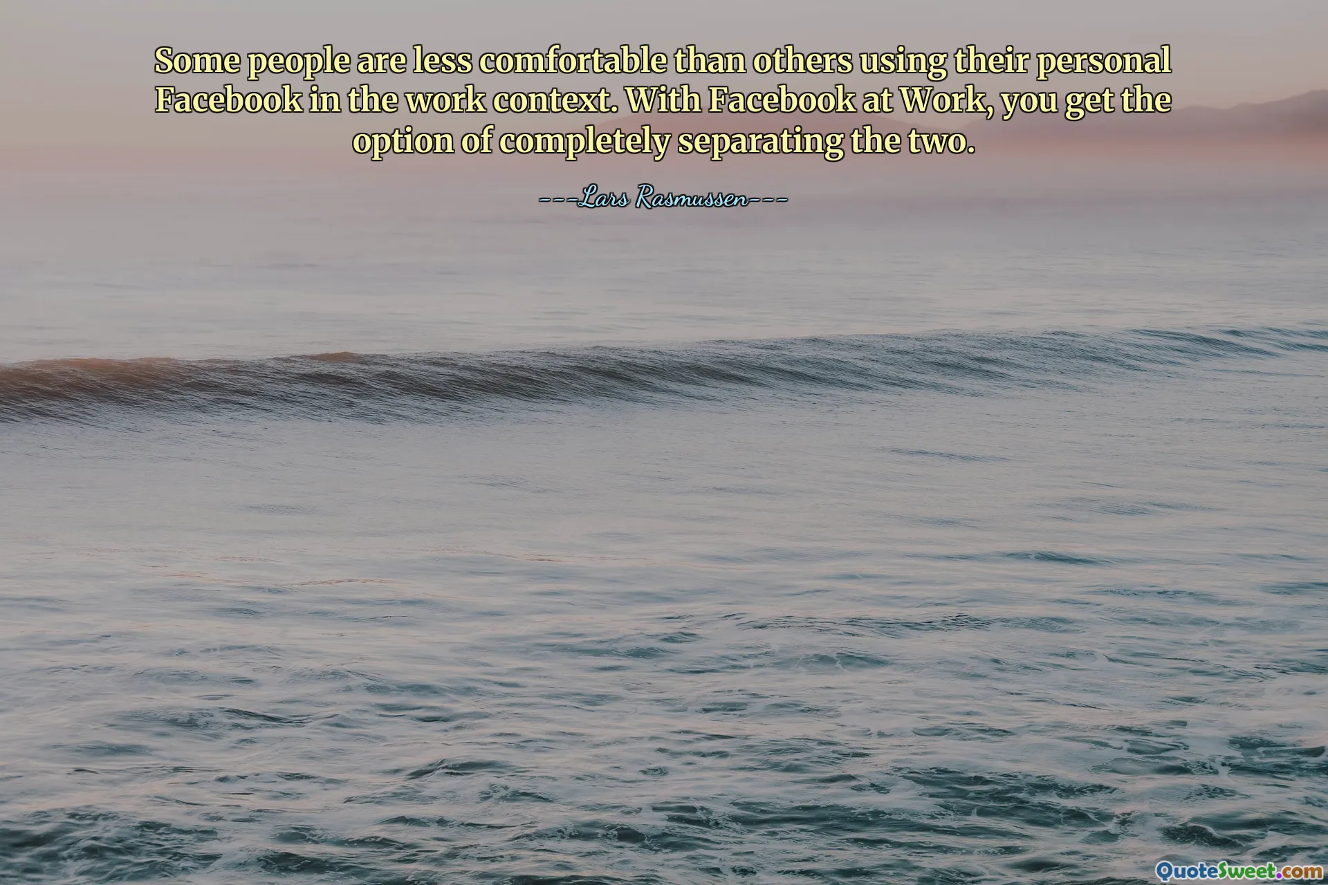 Some people are less comfortable than others using their personal Facebook in the work context. With Facebook at Work, you get the option of completely separating the two.