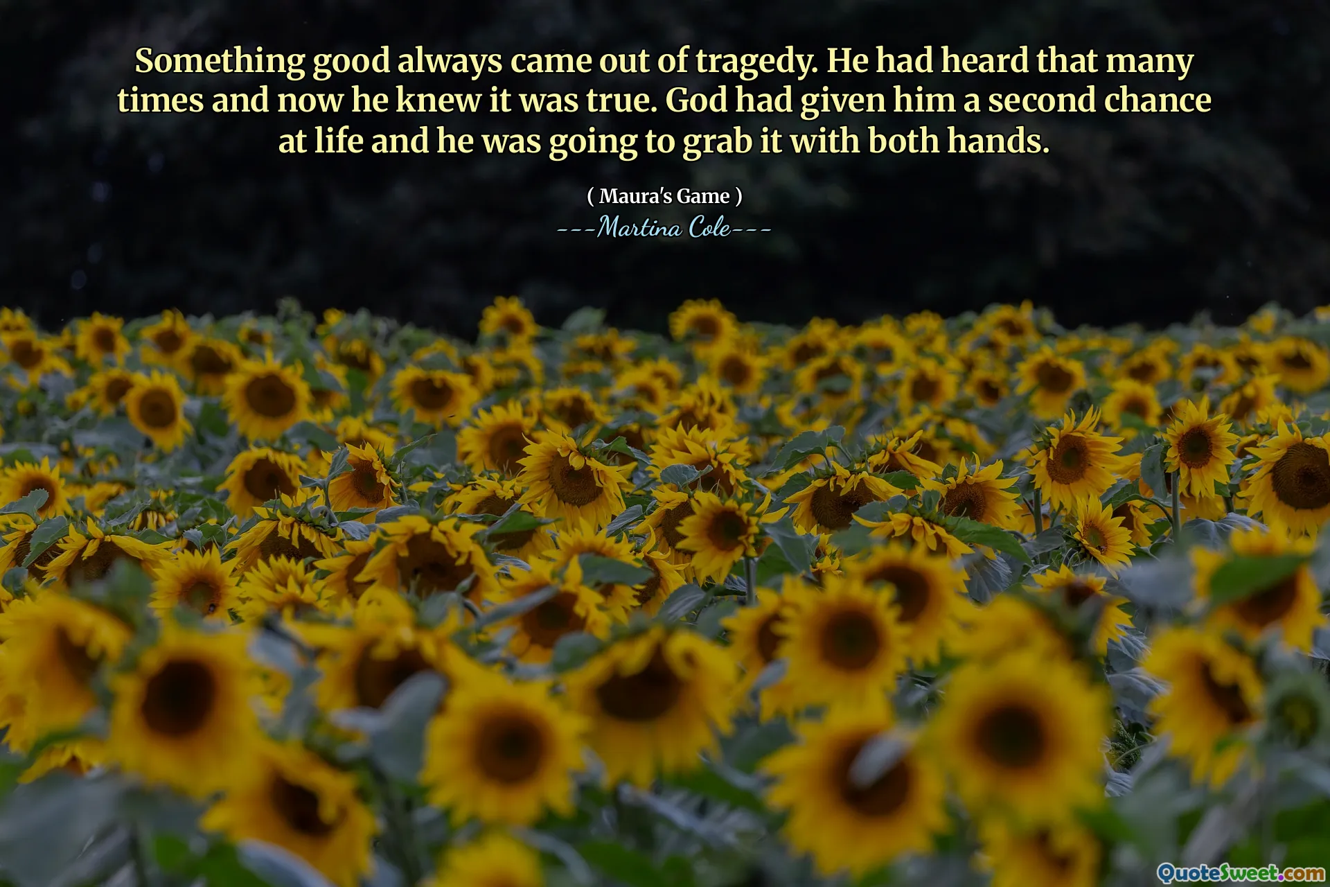 Z tragédie vždy vyšlo něco dobrého. Mnohokrát to slyšel a teď věděl, že je to pravda. Bůh mu dal druhou šanci na život a on to chytil oběma rukama.