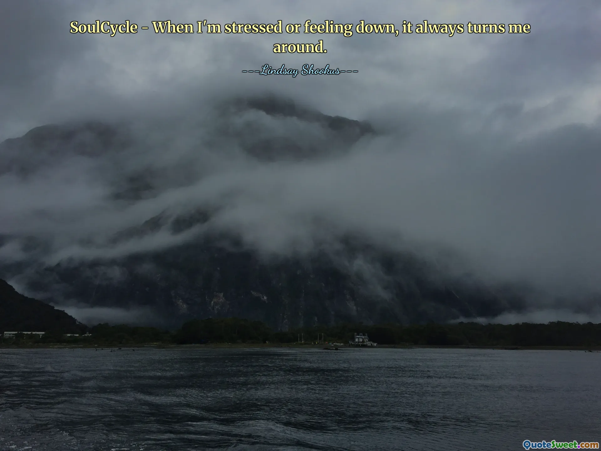 SoulCycle - When I'm stressed or feeling down, it always turns me around.