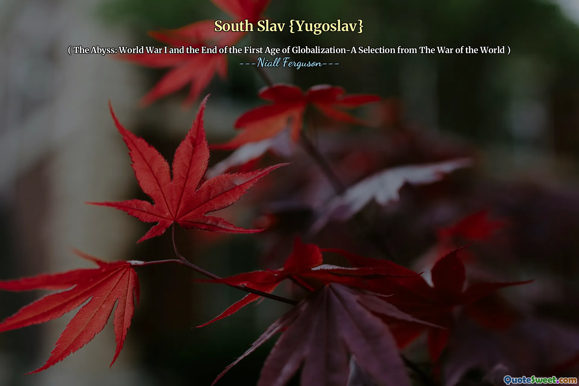 South Slav {Yugoslav}