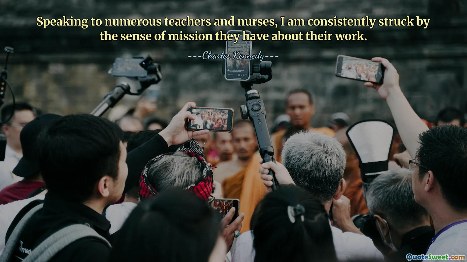 Speaking to numerous teachers and nurses, I am consistently struck by the sense of mission they have about their work.