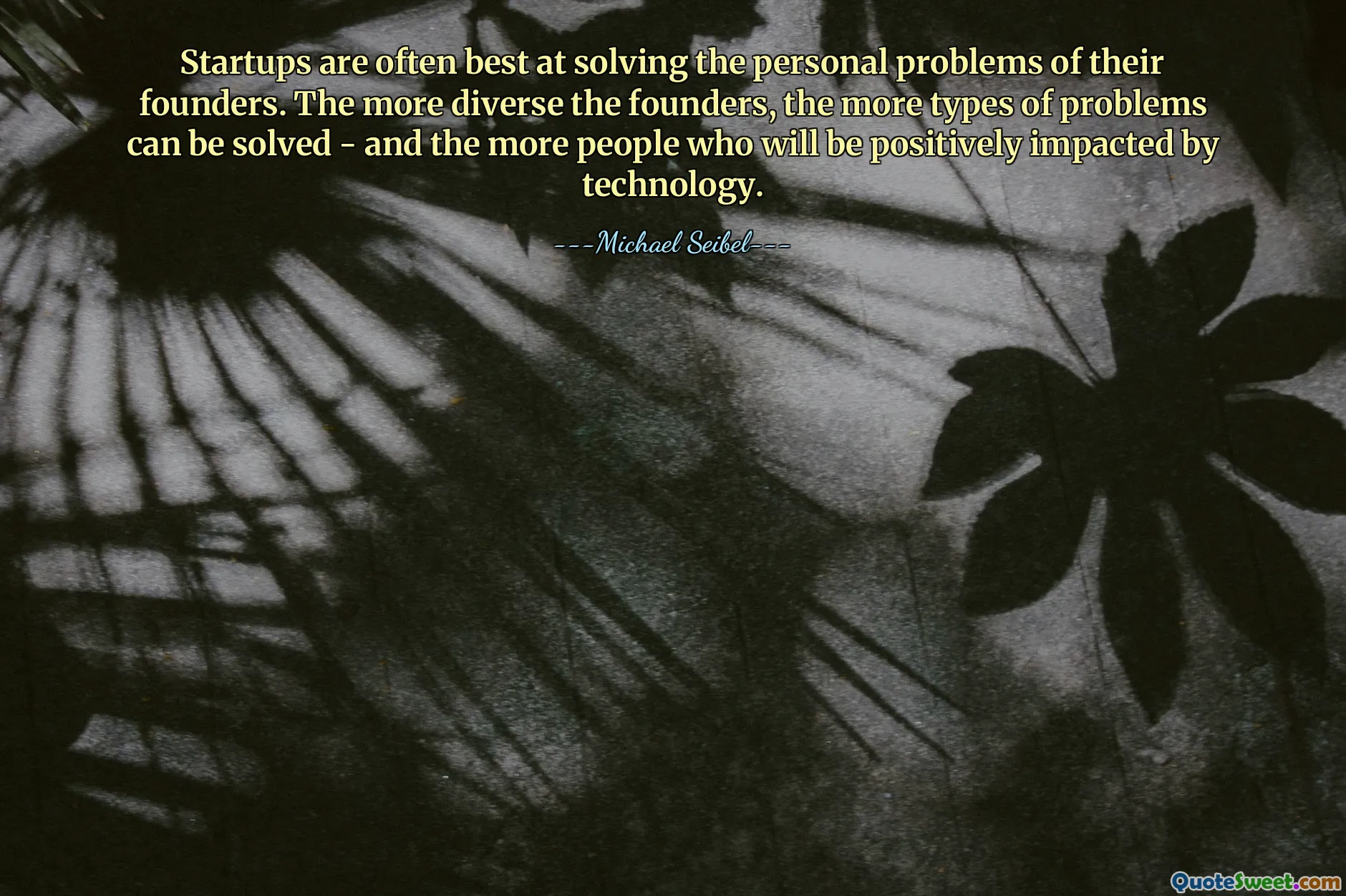 初创公司通常最擅长解决创始人的个人问题。创始人越多元化，可以解决的问题类型就越多，受到技术积极影响的人就越多。