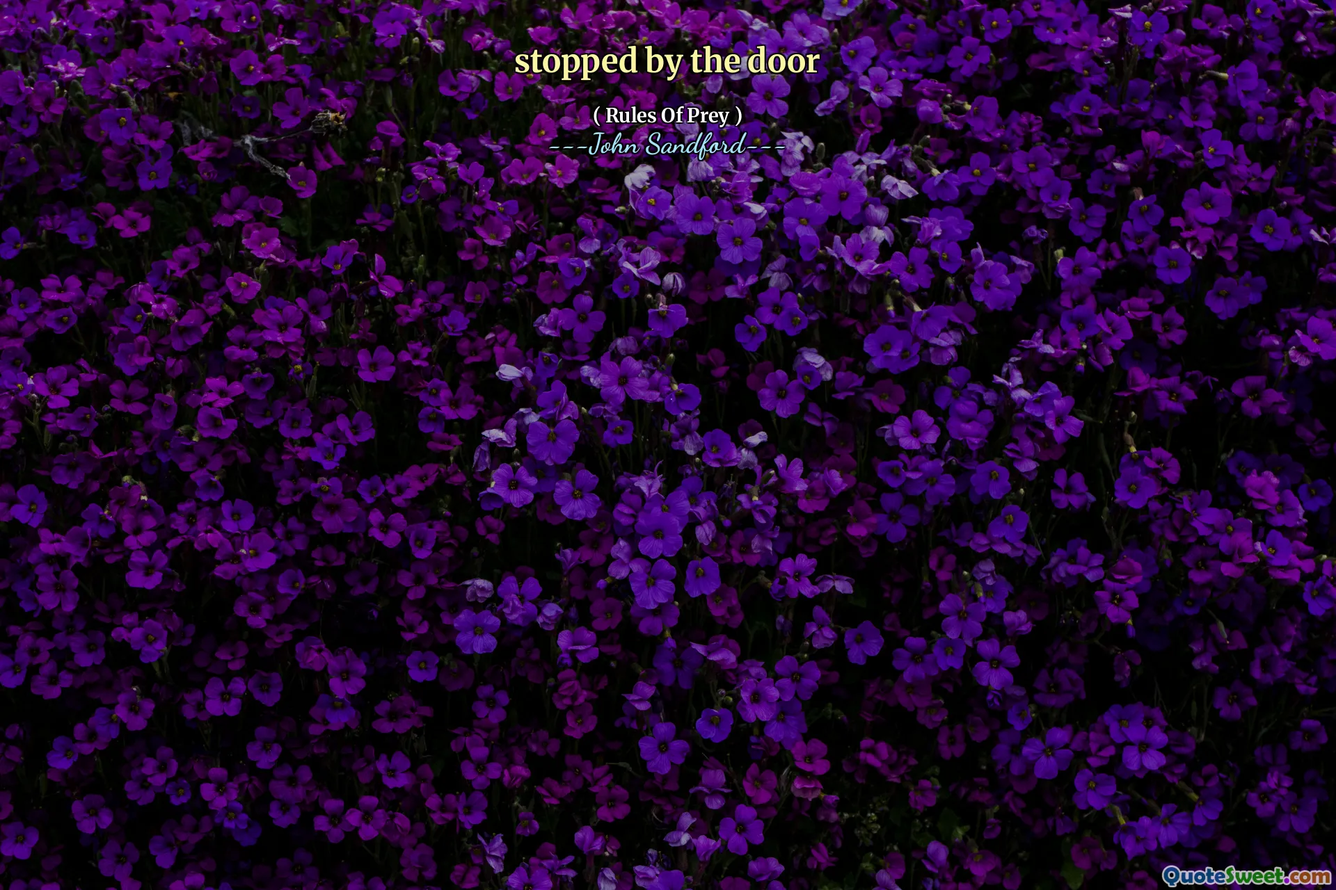 parou perto da porta