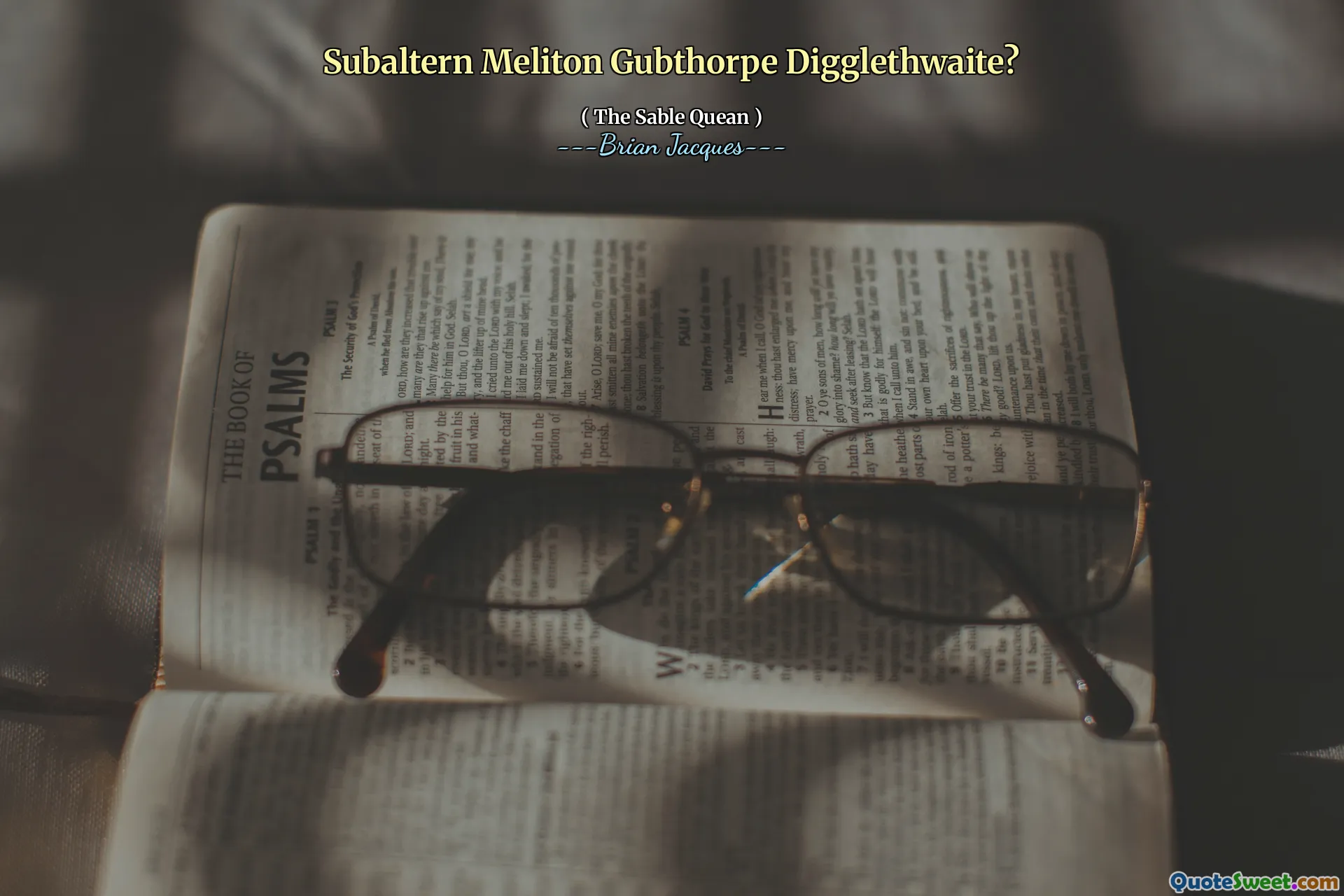 Subaltern Meliton Gubthorpe Digglethwaite?