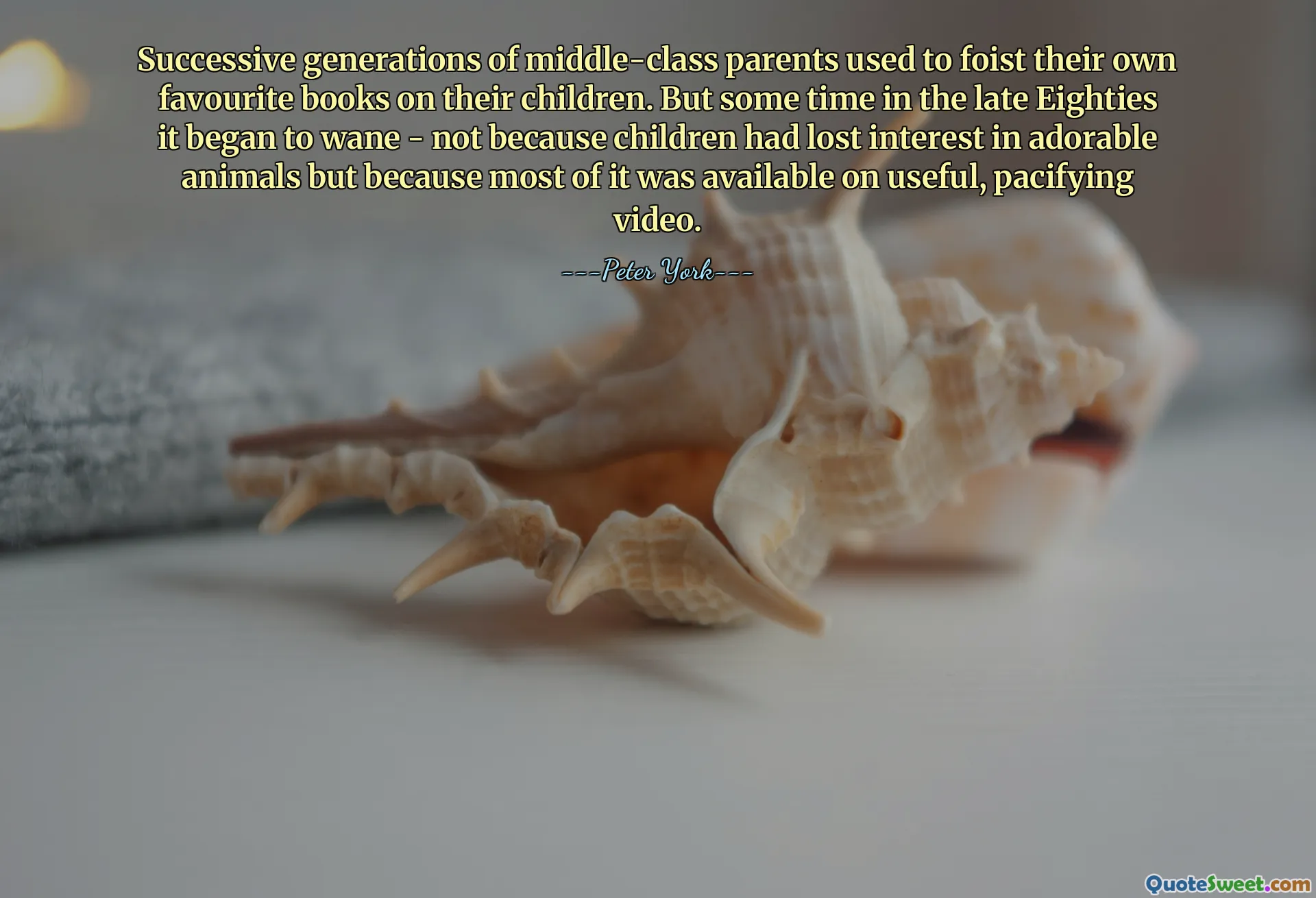 På varandra följande generationer av medelklassföräldrar brukade lägga sina egna favoritböcker på sina barn. Men någon gång i slutet av åttiotalet började det avta - inte för att barn hade tappat intresset för bedårande djur utan för att det mesta var tillgängligt på användbar, lugnande video.