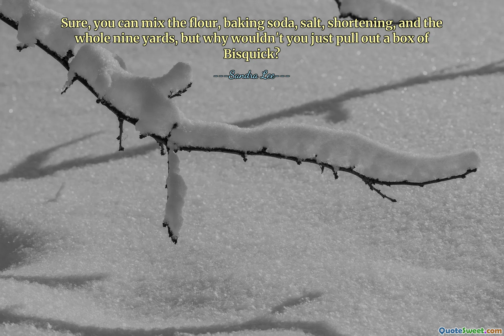 Sure, you can mix the flour, baking soda, salt, shortening, and the whole nine yards, but why wouldn't you just pull out a box of Bisquick?
