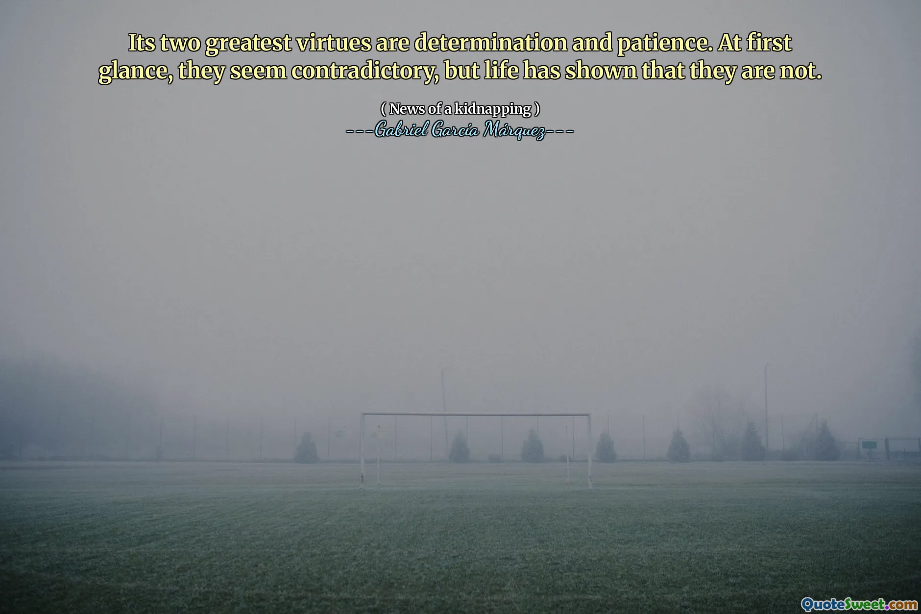 Its two greatest virtues are determination and patience. At first glance, they seem contradictory, but life has shown that they are not.
