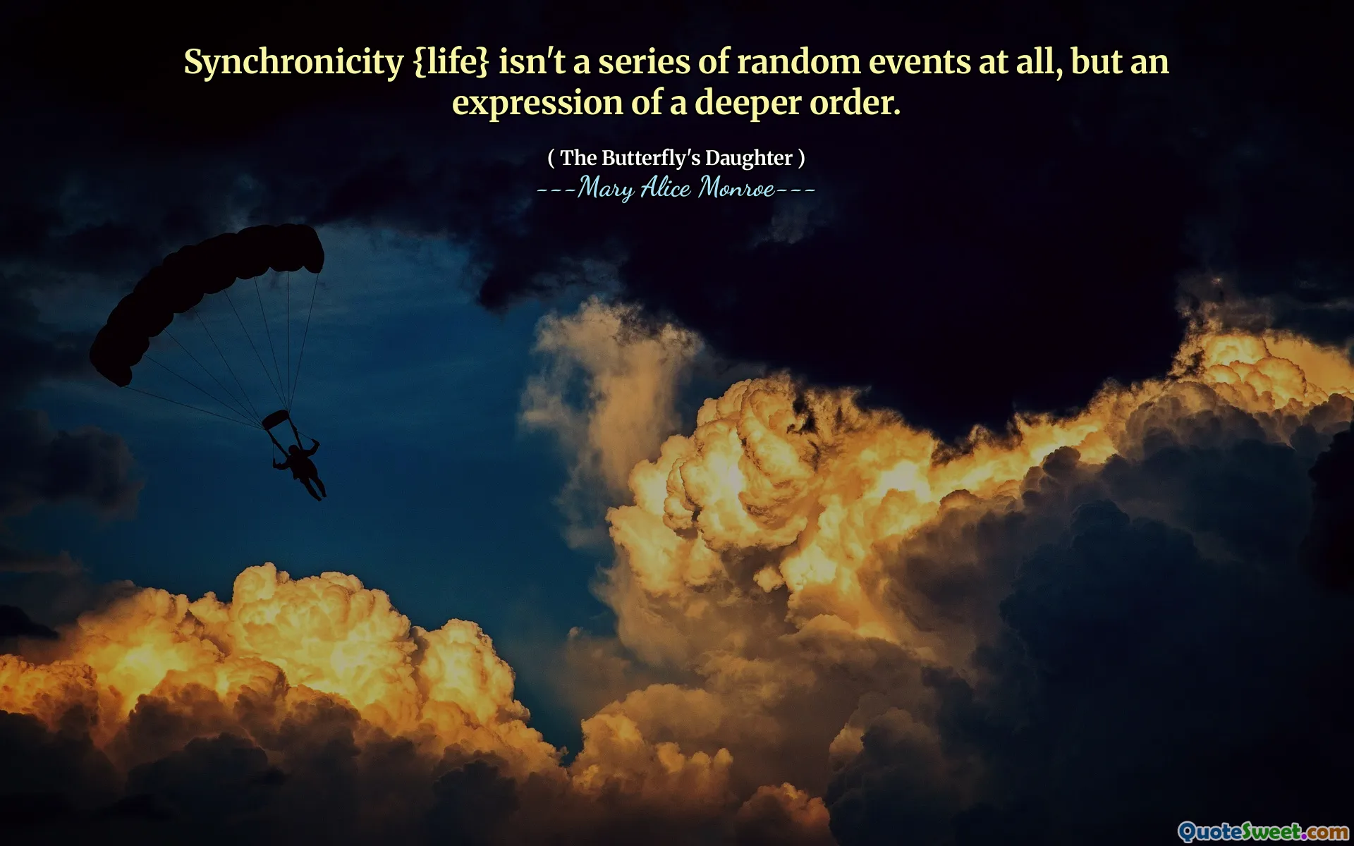 Synchronicity {life} isn't a series of random events at all, but an expression of a deeper order.