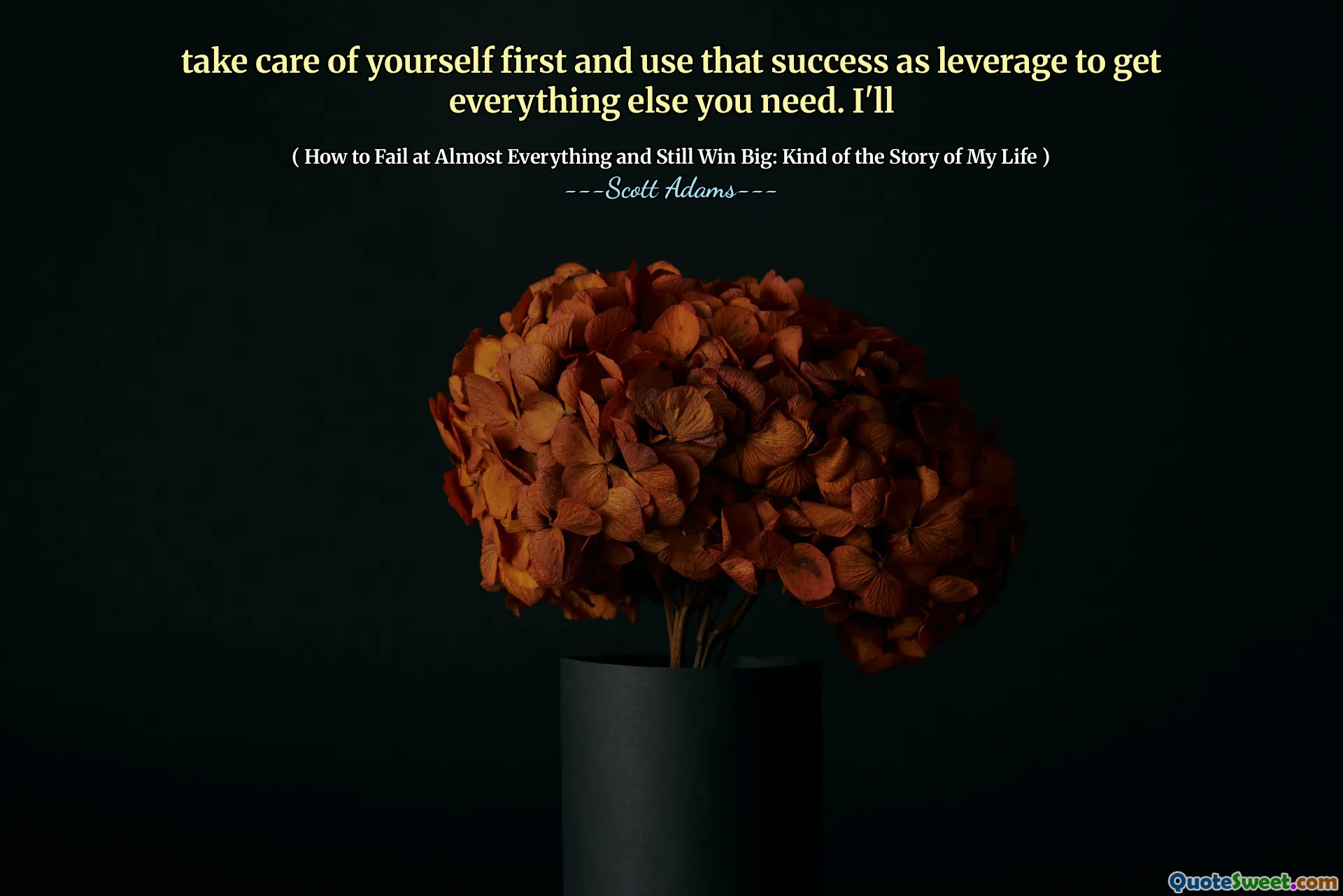 Pass zuerst auf dich selbst auf und nutze diesen Erfolg als Hebel, um alles andere zu bekommen, was du brauchst. Krank