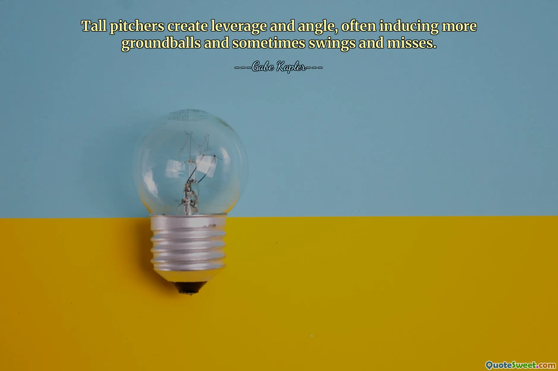 Tall pitchers create leverage and angle, often inducing more groundballs and sometimes swings and misses.