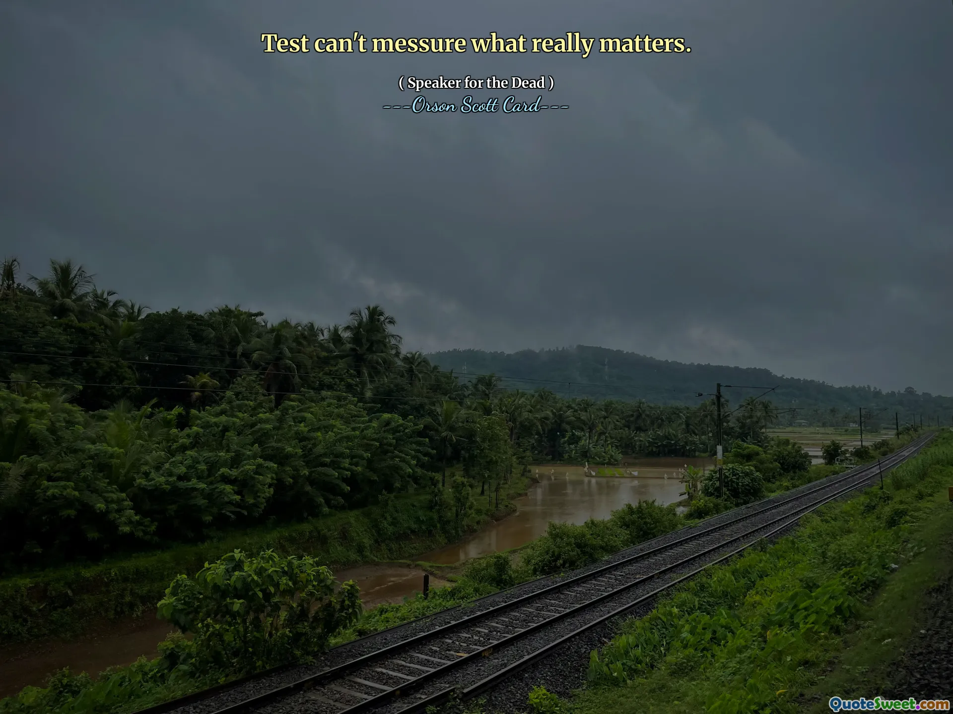 Testet kan inte mäta vad som verkligen betyder något.