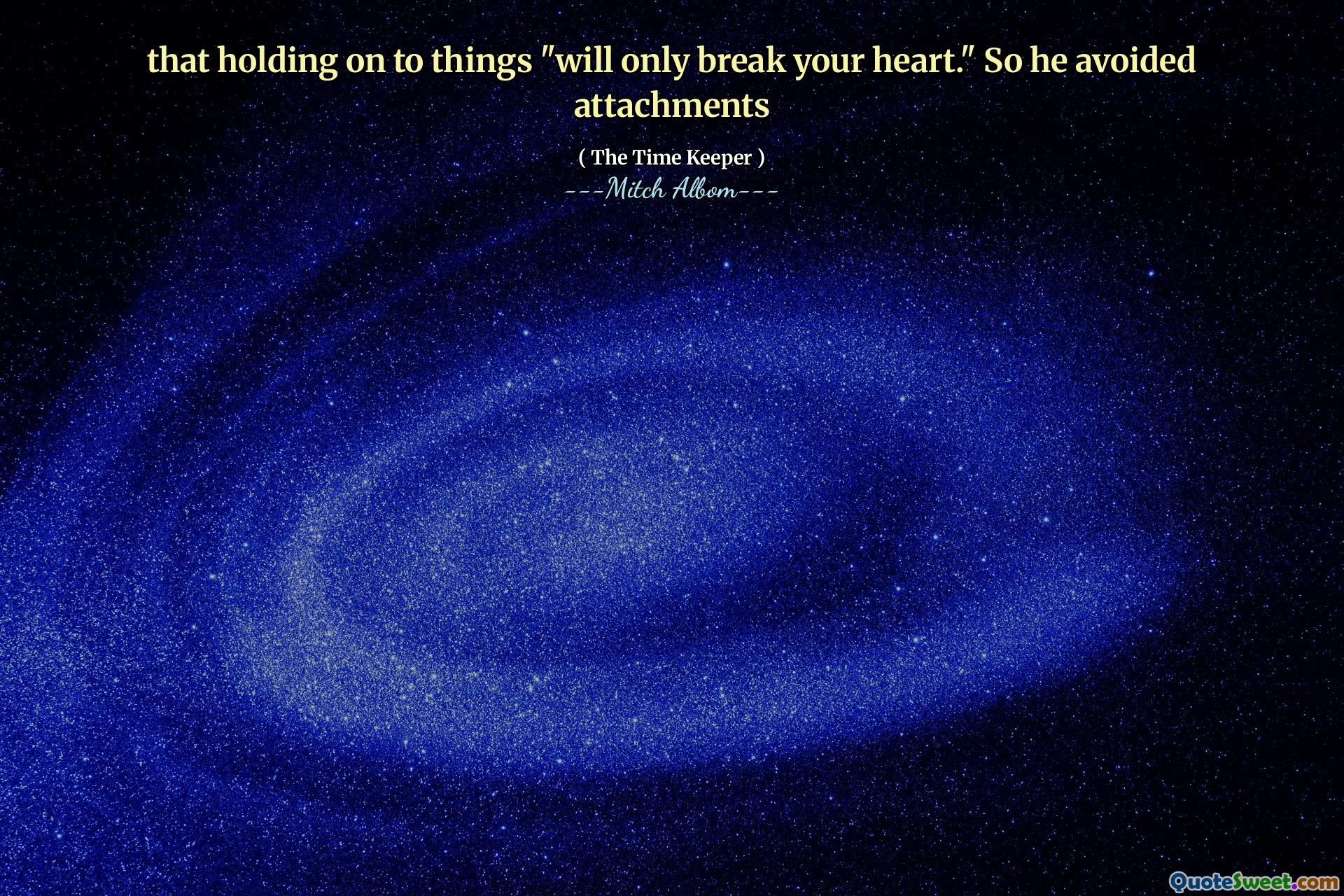 坚持事物“只会伤心”。所以他避免了附件