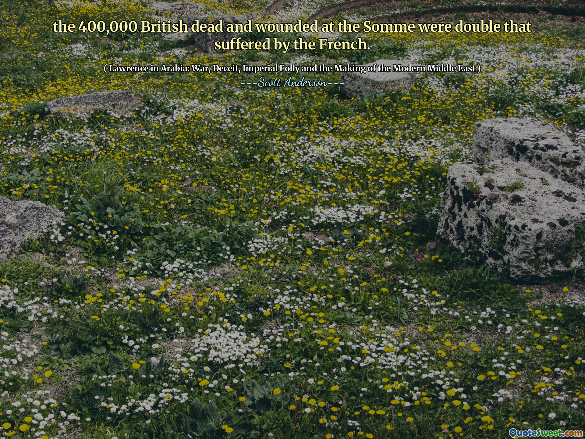 de 400.000 Britse doden en gewonden aan de Somme waren het dubbele van die van de Fransen.