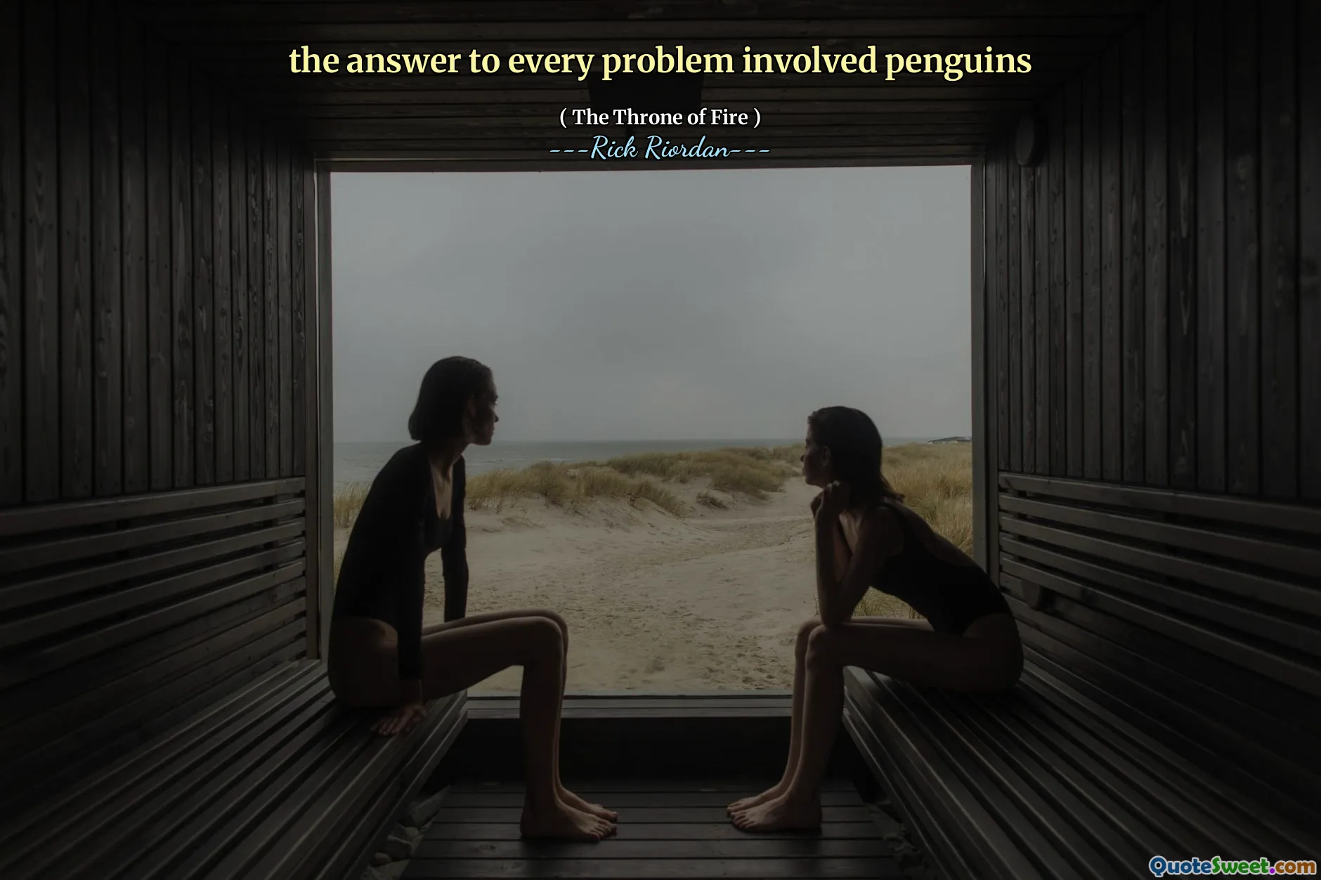 the answer to every problem involved penguins