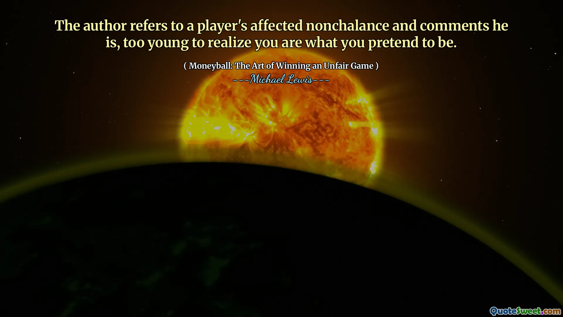 作者指的是球员受到影响的不平衡和评论，他太年轻了，无法意识到您是假装的。