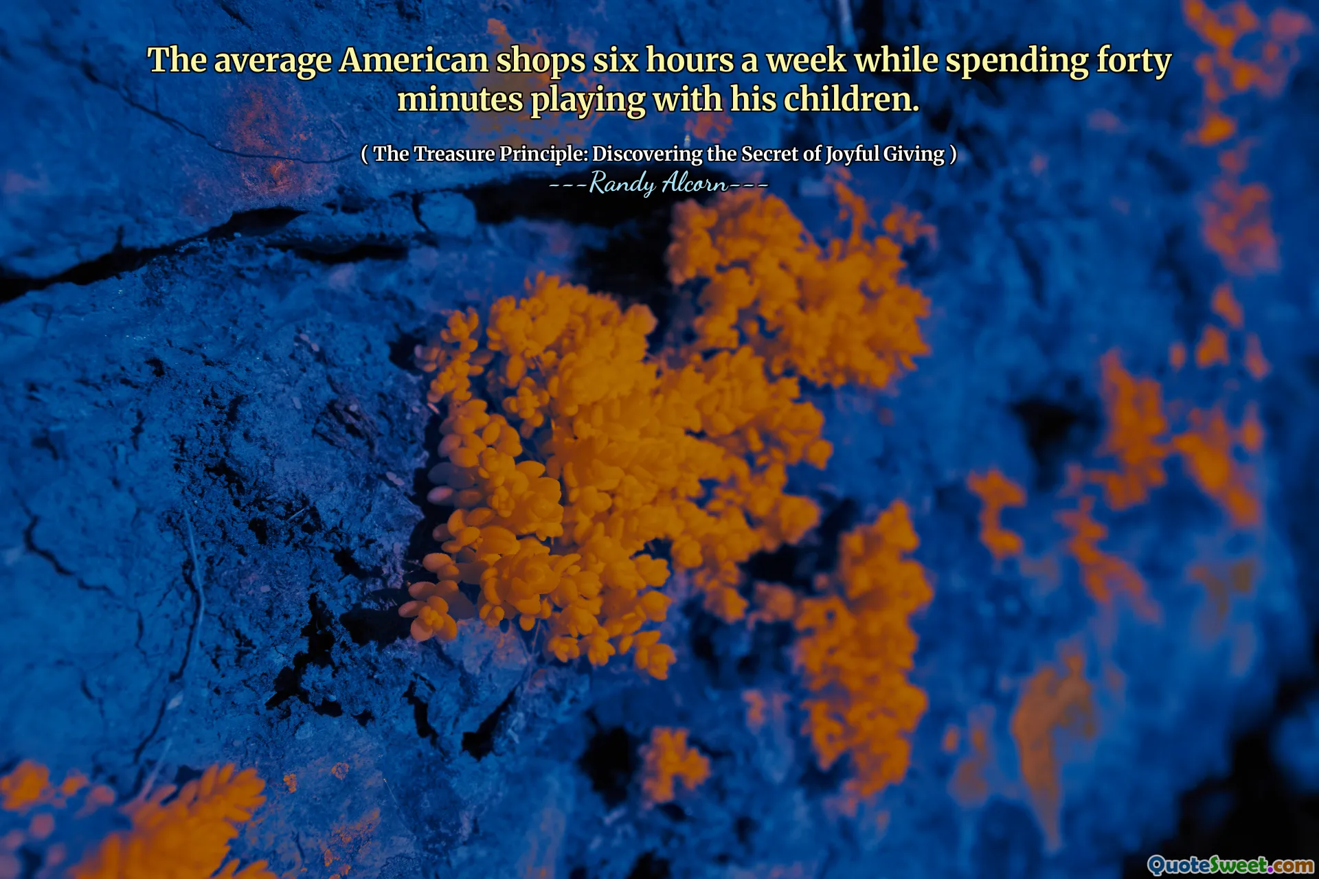 The average American shops six hours a week while spending forty minutes playing with his children.