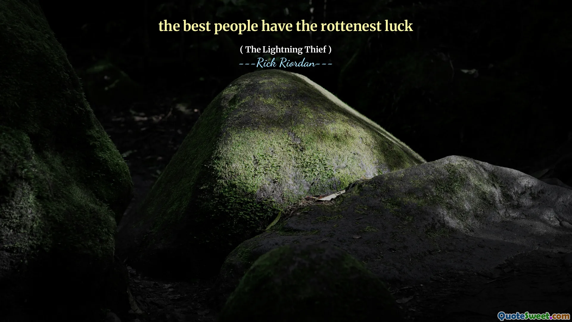the best people have the rottenest luck