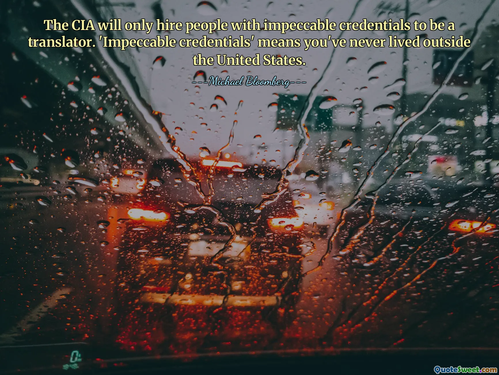 Die CIA wird nur Leute mit einwandfreien Qualifikationen als Übersetzer einstellen. „Einwandfreie Zeugnisse“ bedeutet, dass Sie noch nie außerhalb der Vereinigten Staaten gelebt haben.