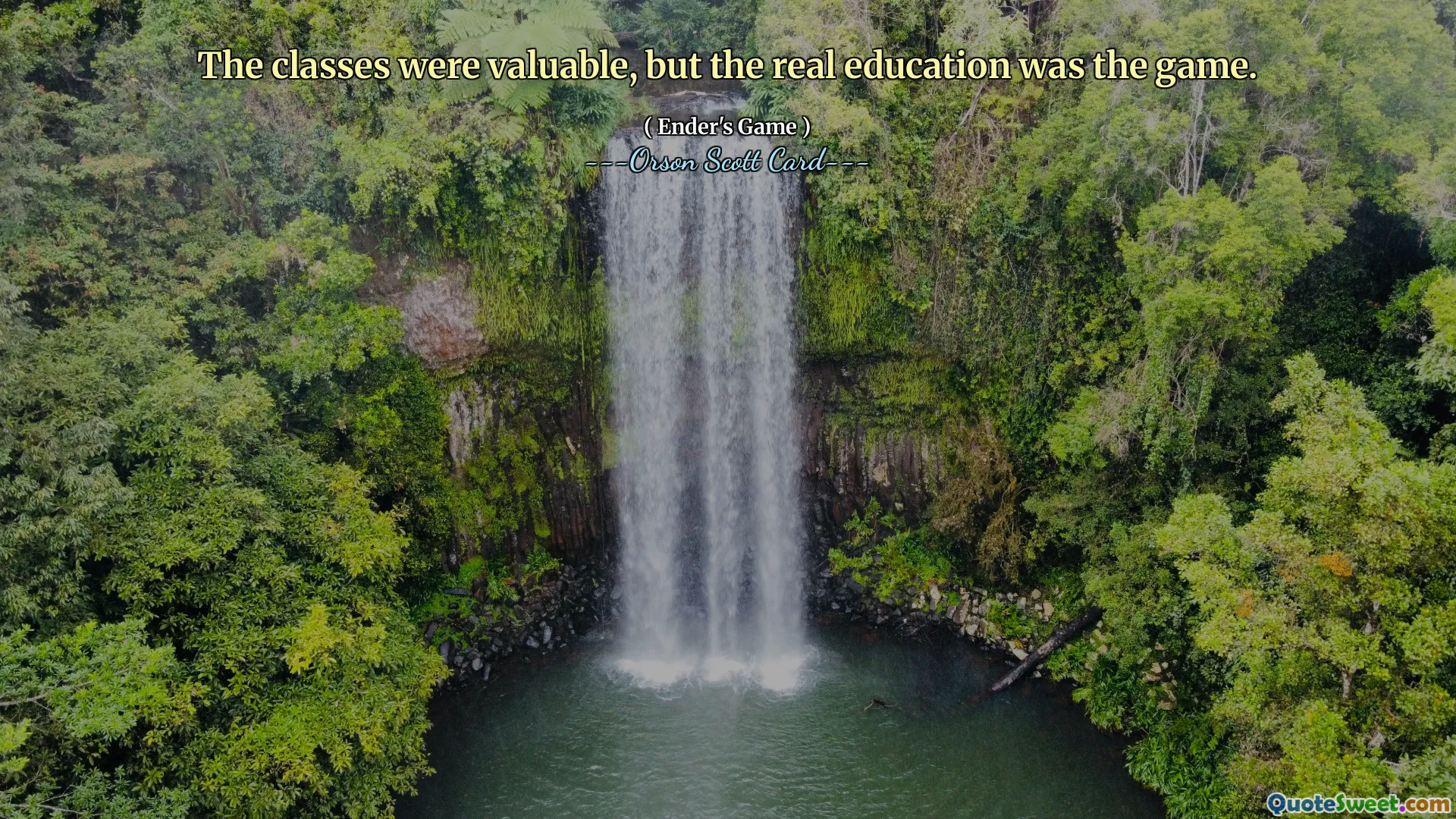 The classes were valuable, but the real education was the game.