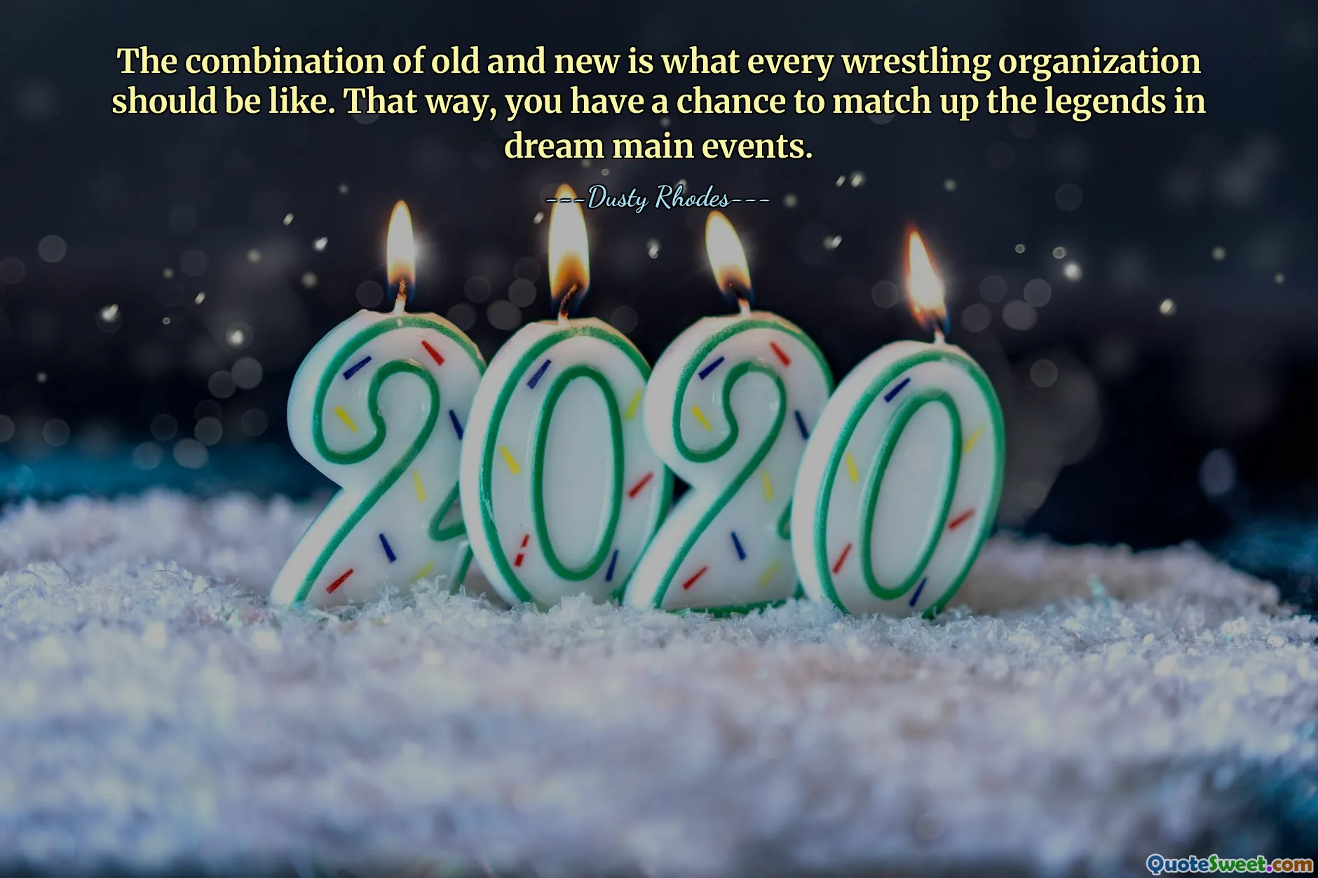 पुराने और नए का संयोजन हर कुश्ती संगठन जैसा होना चाहिए। इस तरह, आपके पास सपनों के मुख्य आयोजनों में दिग्गजों से मुकाबला करने का मौका है।