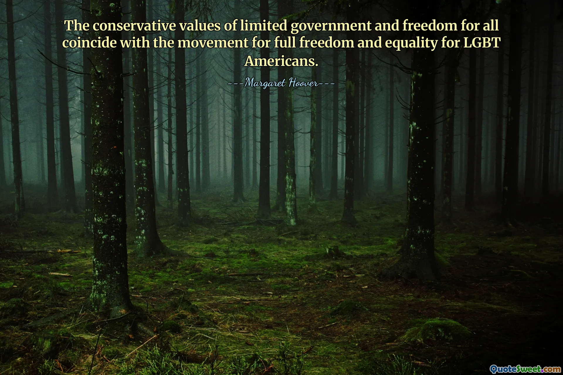 The conservative values of limited government and freedom for all coincide with the movement for full freedom and equality for LGBT Americans.