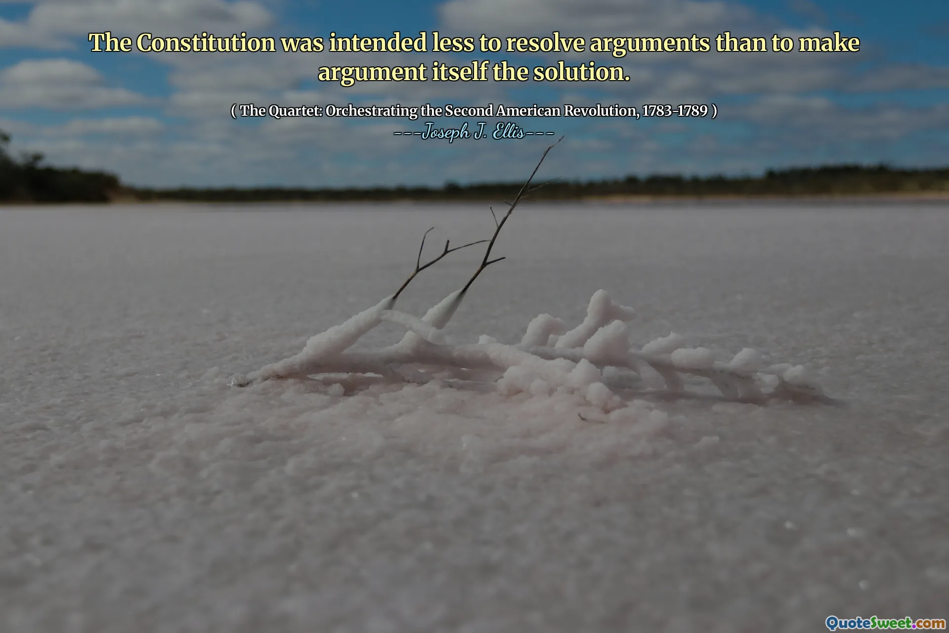 Hiến pháp được dự định ít hơn để giải quyết các lập luận hơn là tự lập tự mình là giải pháp.