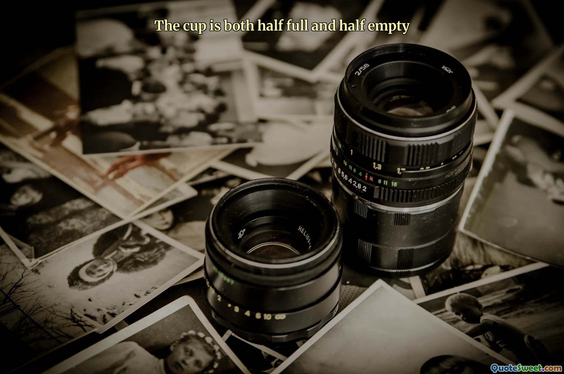 The cup is both half full and half empty