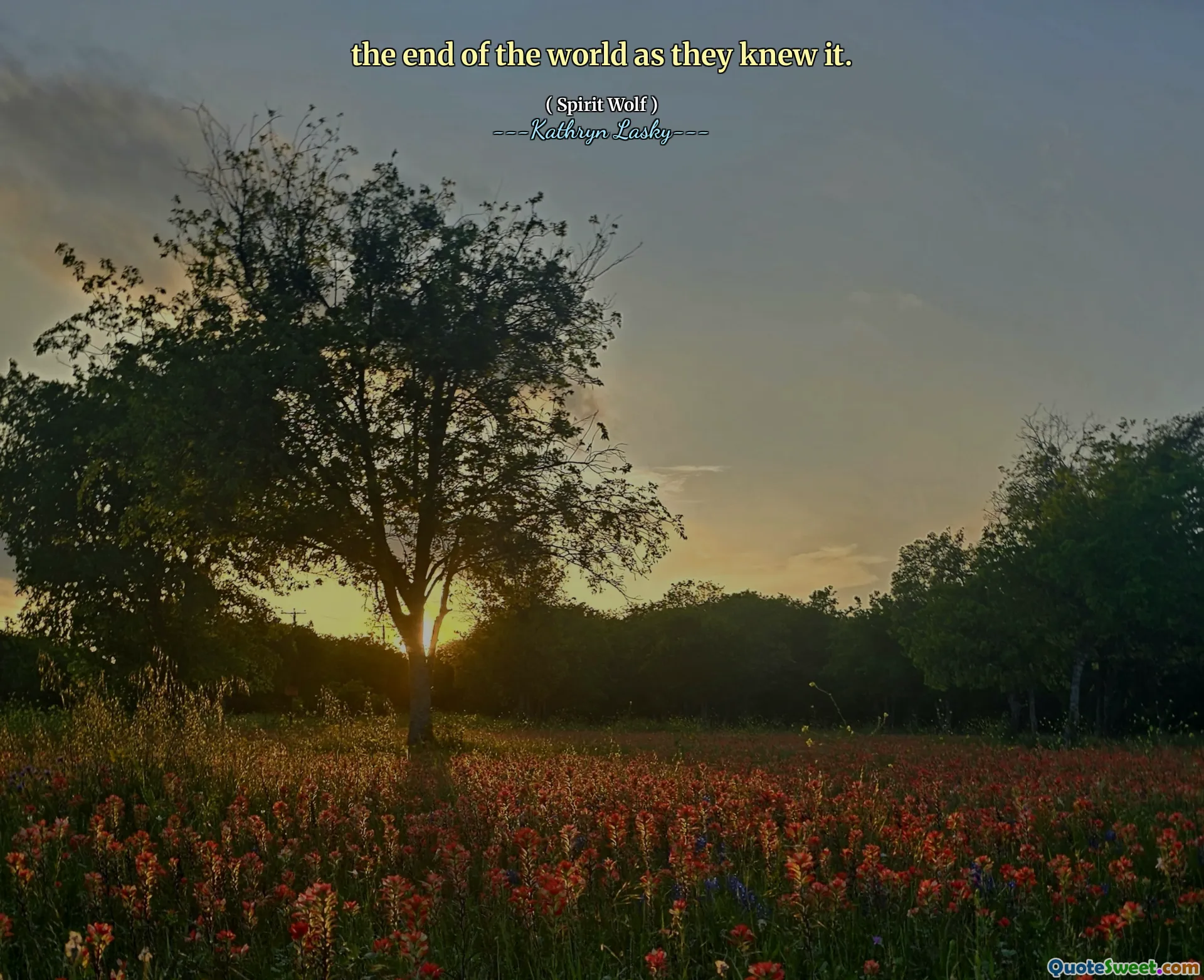 the end of the world as they knew it.