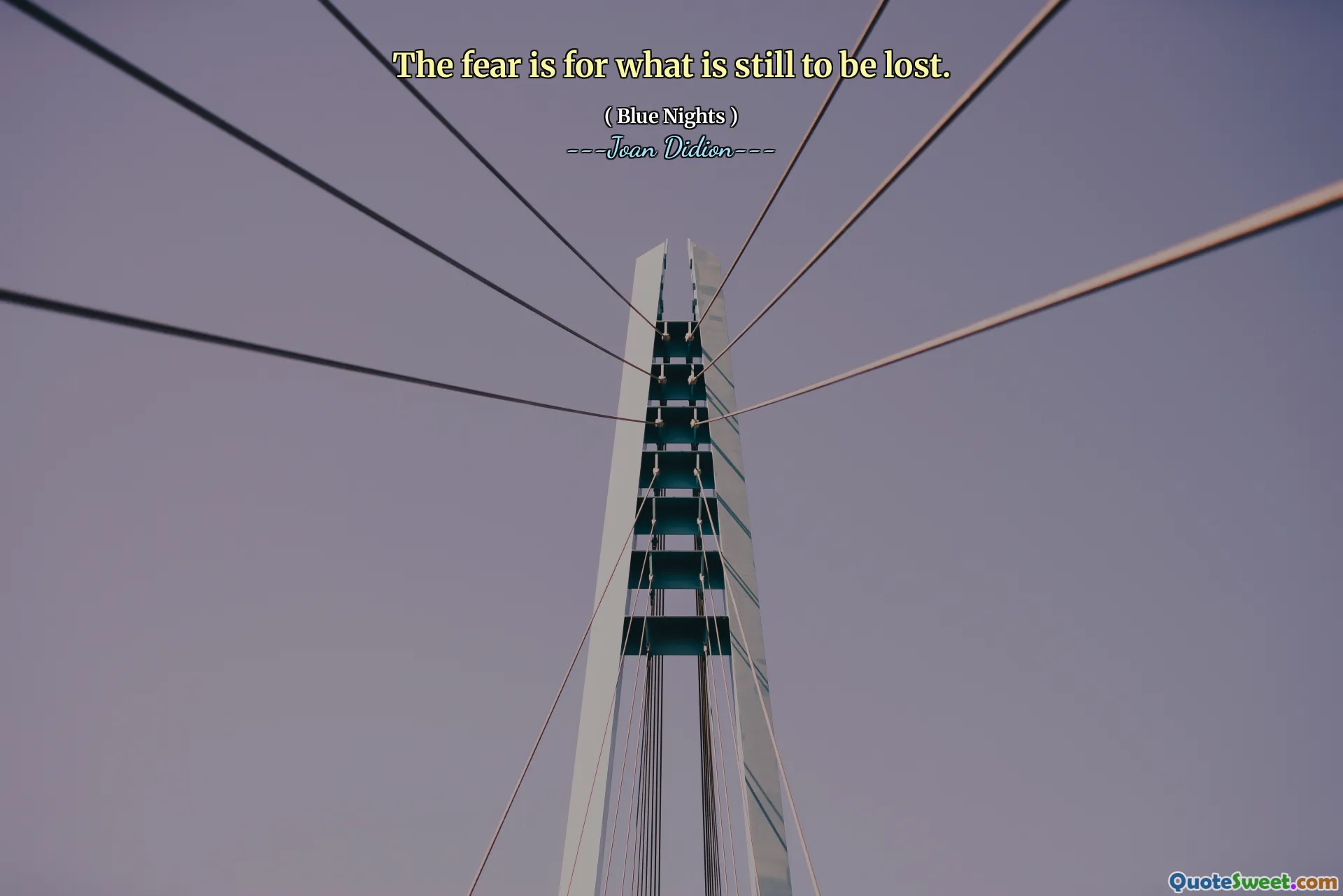 The fear is for what is still to be lost.