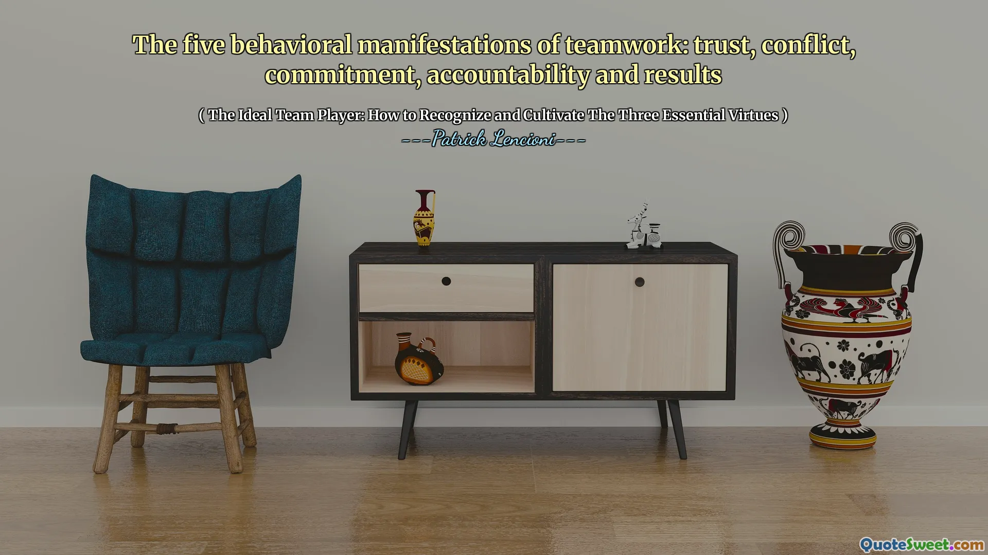 The five behavioral manifestations of teamwork: trust, conflict, commitment, accountability and results