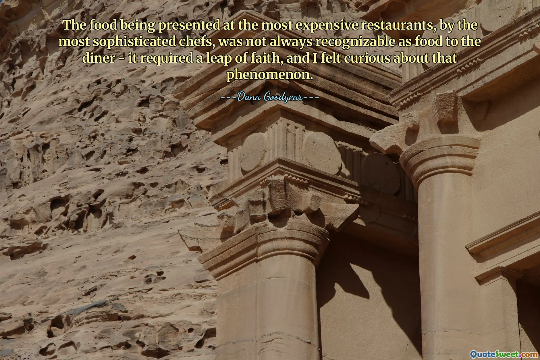 Jedzenie prezentowane w najdroższych restauracjach, przez najbardziej wyrafinowanych szefów kuchni, nie zawsze było rozpoznawalne dla gościa – wymagało skoku wiary, a mnie ciekawiło to zjawisko.