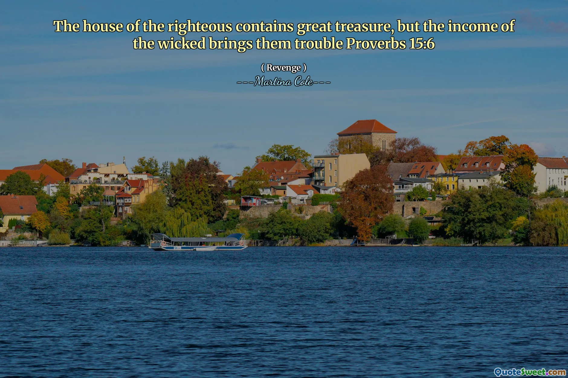 Den rettferdige hus inneholder stor skatt, men inntekten til de ugudelige bringer dem problemer Ordspråkene 15: 6