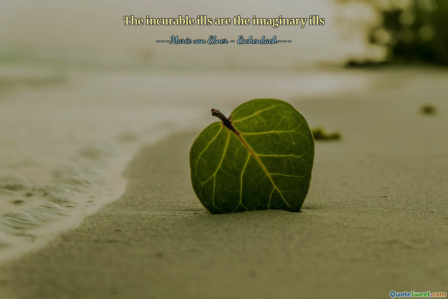 The incurable ills are the imaginary ills